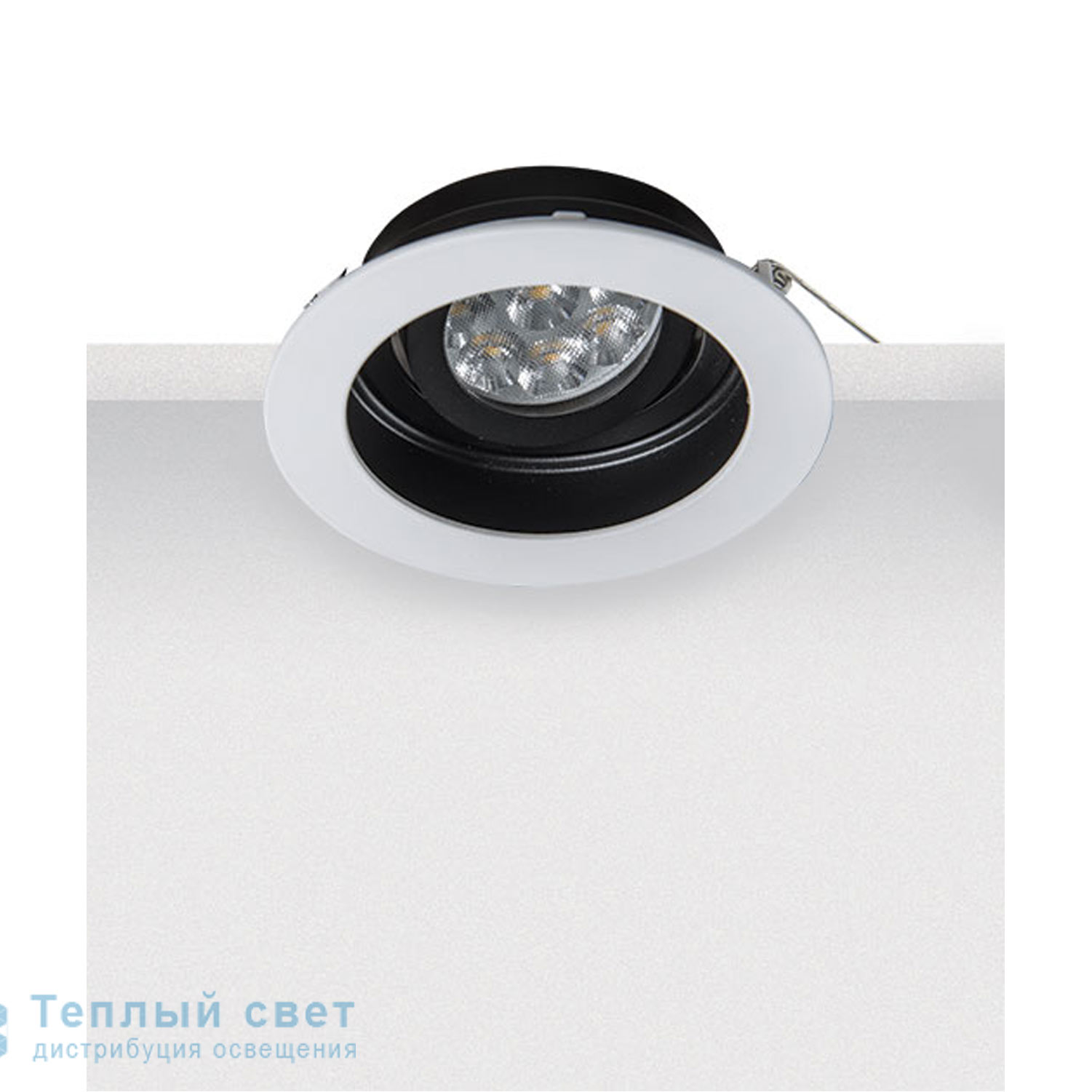 Zambelis S020 SPOT LIGHT GU10(INCLUDED)MOVABLE D10 WHITE-BLACK ZINC CASTING светильник