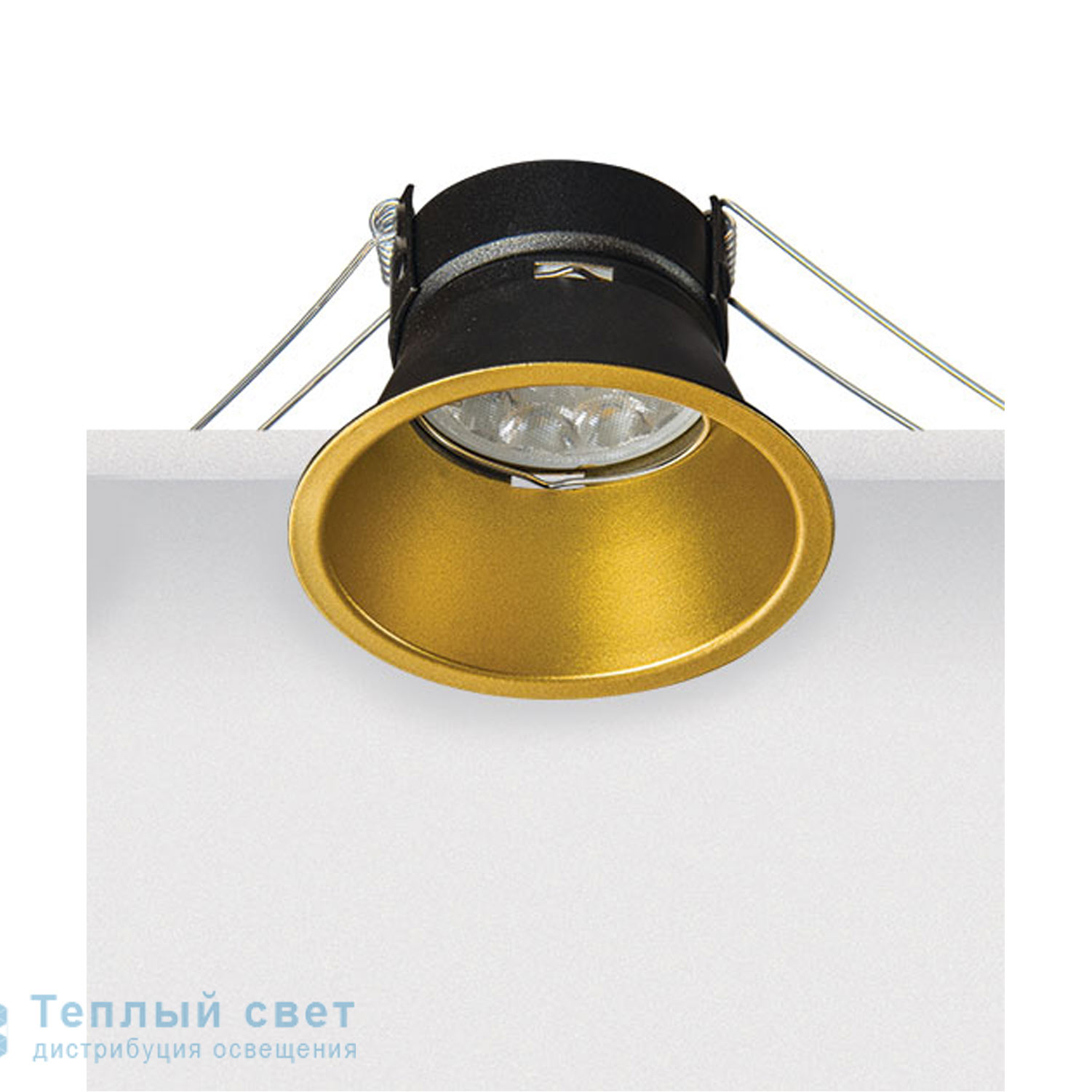 Zambelis S035 SPOT LIGHT GU10(INCLUDED) D8,3 BLACK-GOLD ALUMINIUM светильник