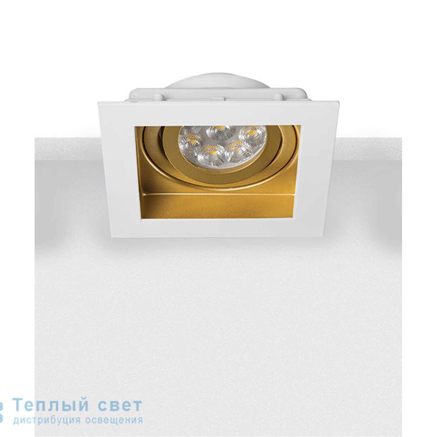 Zambelis S036 SPOT LIGHT GU10(INCLUDED)MOVABLE 10X10 WHITE-GOLD ZINC CASTING светильник