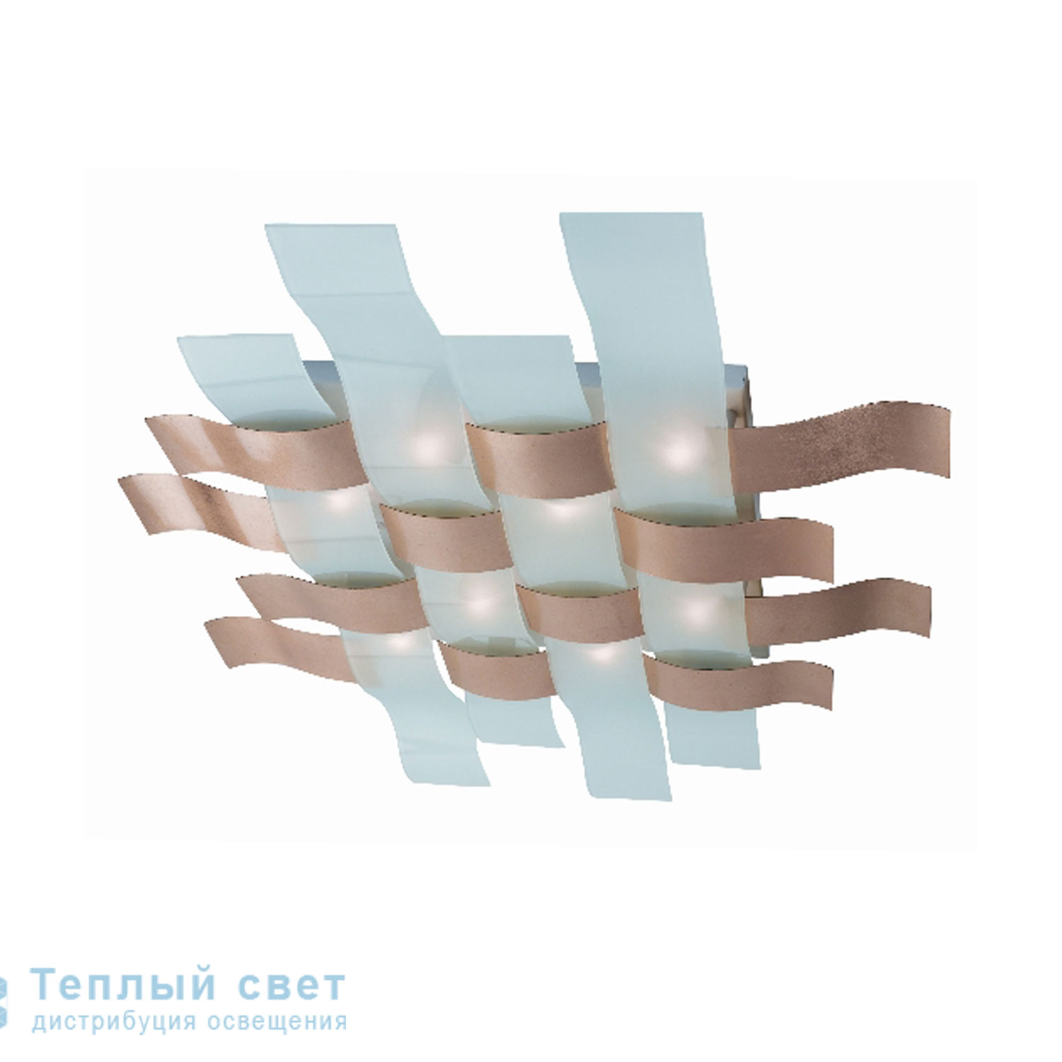 Zambelis 1385 CEILING LIGHT 8L G9 70*86 BLACK/WHITE/BROWN/LILA/GREY/RED/SILVER/COPPER OR GOLD LEAF STEEL AND GLASSES потолочный светильник