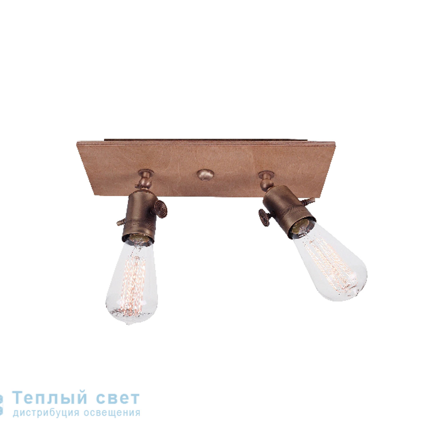 Zambelis 1481 CEILING LIGHT 2L E27 BRASS-WOOD потолочный светильник