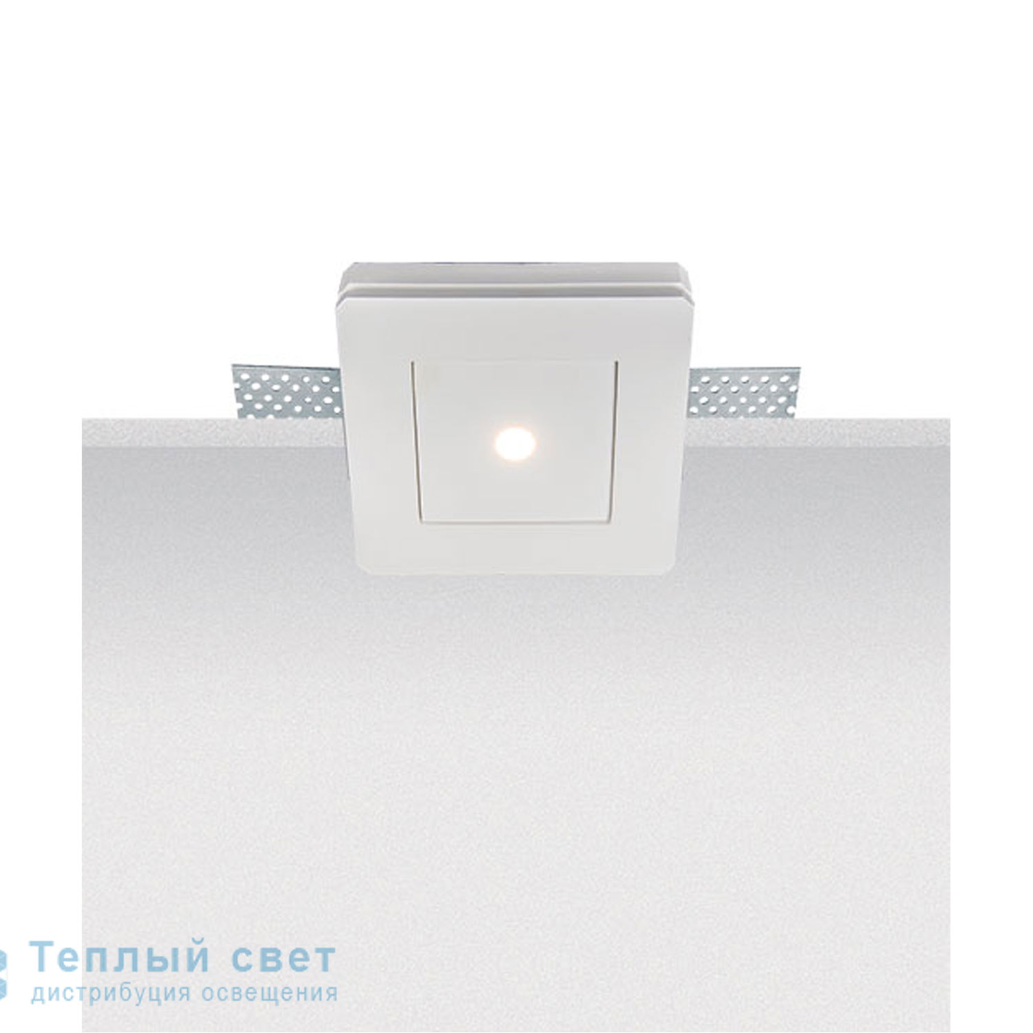 Zambelis S032 SPOT LED 12X12 PURE WHITE GYPSUM светильник
