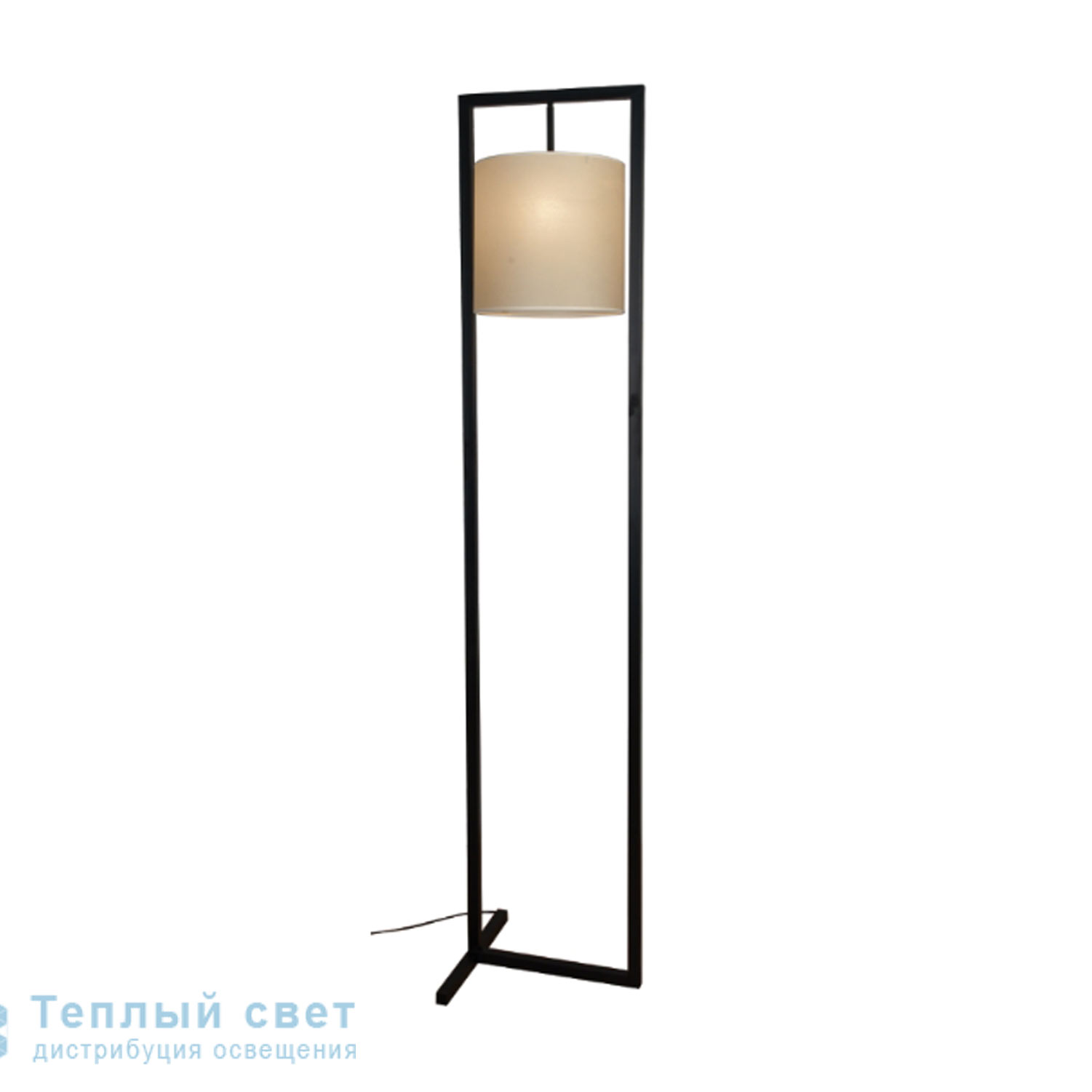 Zambelis 1594 FLOOR LAMP 1L E27 H 185 BLACK METAL-PAPYROS SHADE торшер