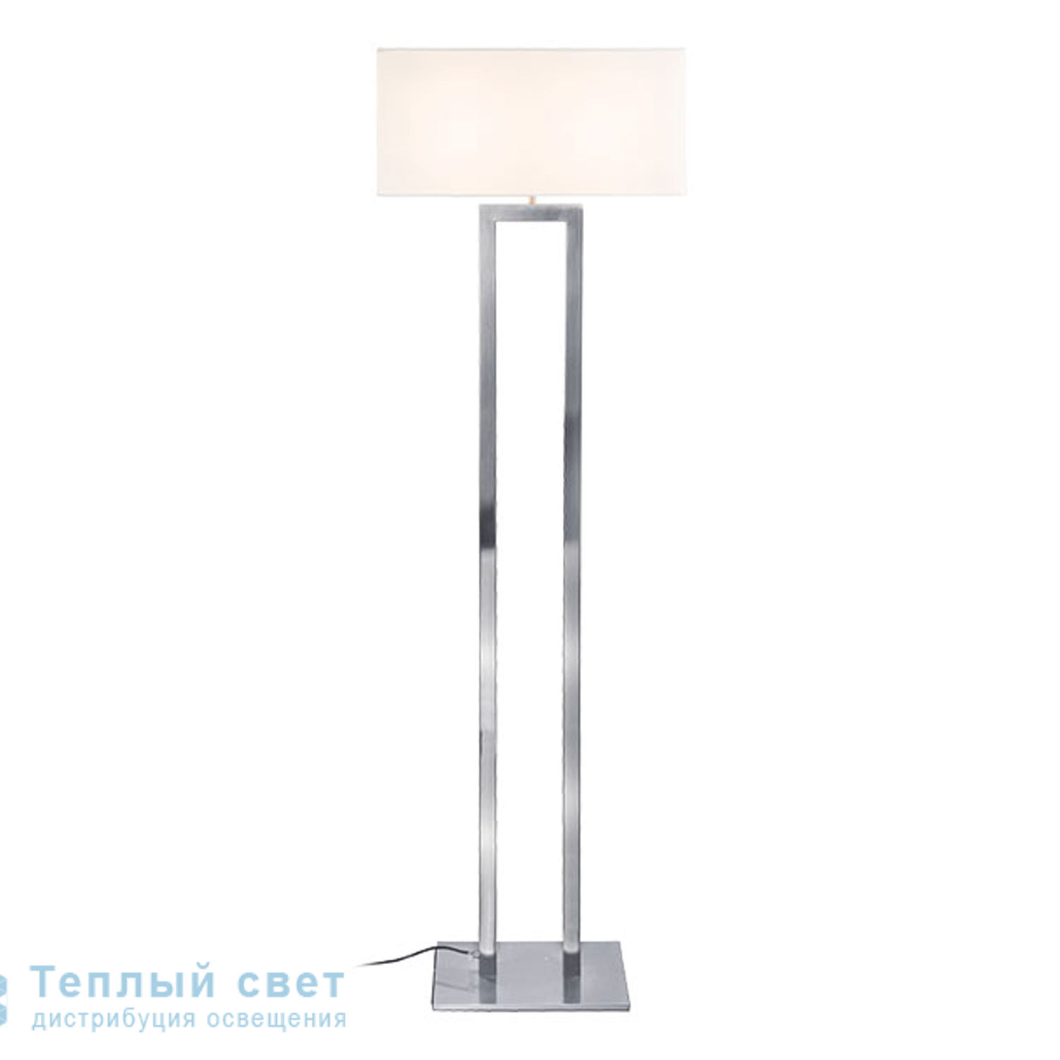 Zambelis H05 FLOOR LAMP 1L E27 H160 BEIGE SHADE-CHROME MAT METAL торшер