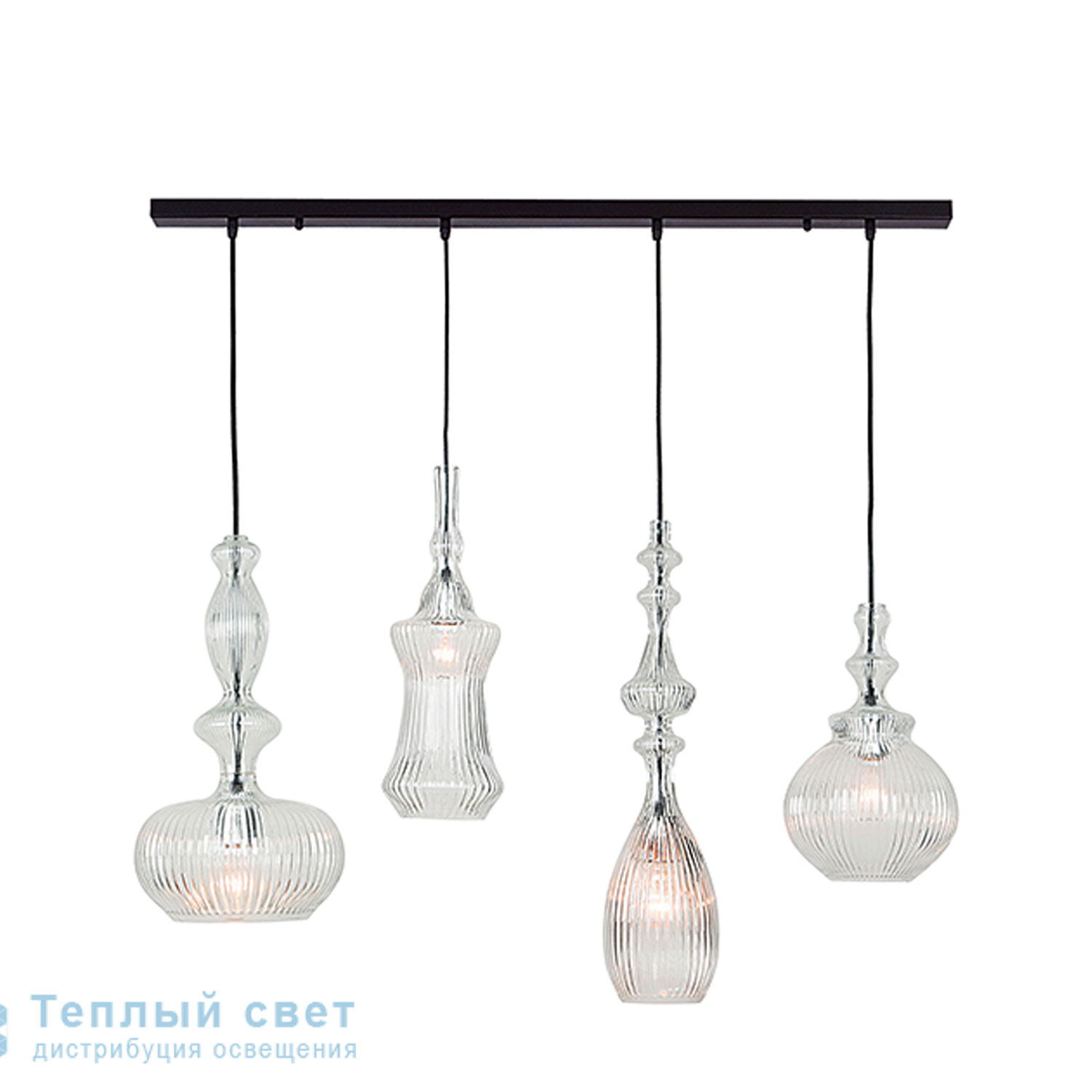 Zambelis 17041 PENDANT LIGHT 4L E27 GLASS линейный светильник