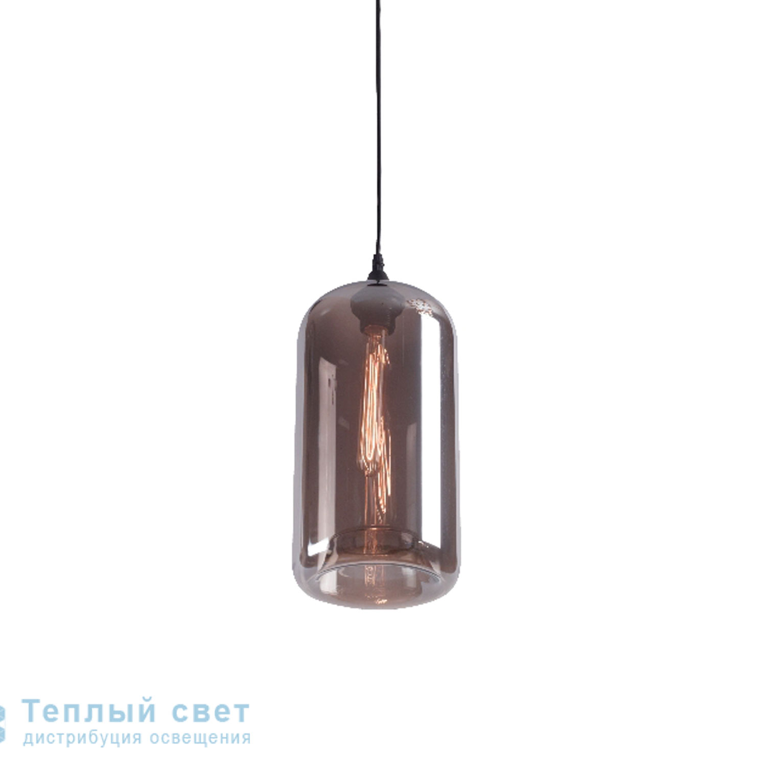 Zambelis 14101 PENDANT LIGHT E27 SMOKED GREY GLASS подвесной светильник