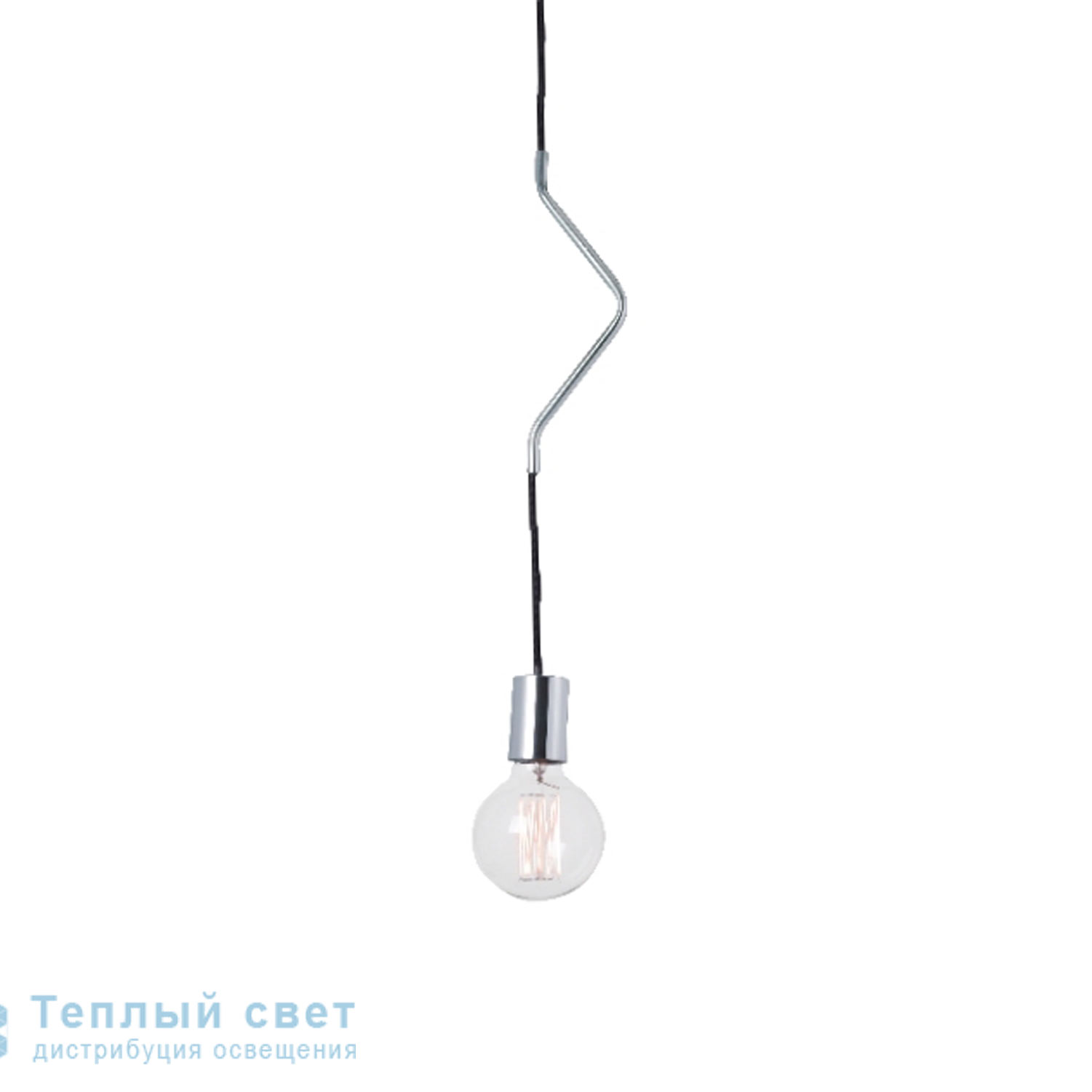 Zambelis 14112 PENDANT LAMP 1L E27 CHROME-GOLD METAL подвесной светильник