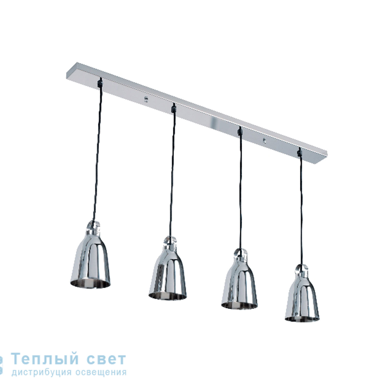 Zambelis 1422 PENDANT LIGHT 4L E14 BLACK/WHITE/CHROME/RED STEEL подвесной светильник