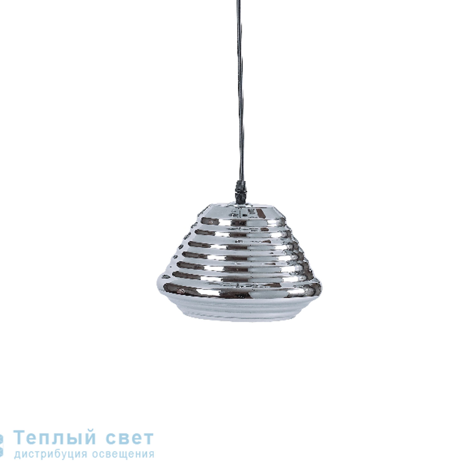 Zambelis 1432 PENDANT LIGHT 1L E27 D18 CHROME GLASS подвесной светильник