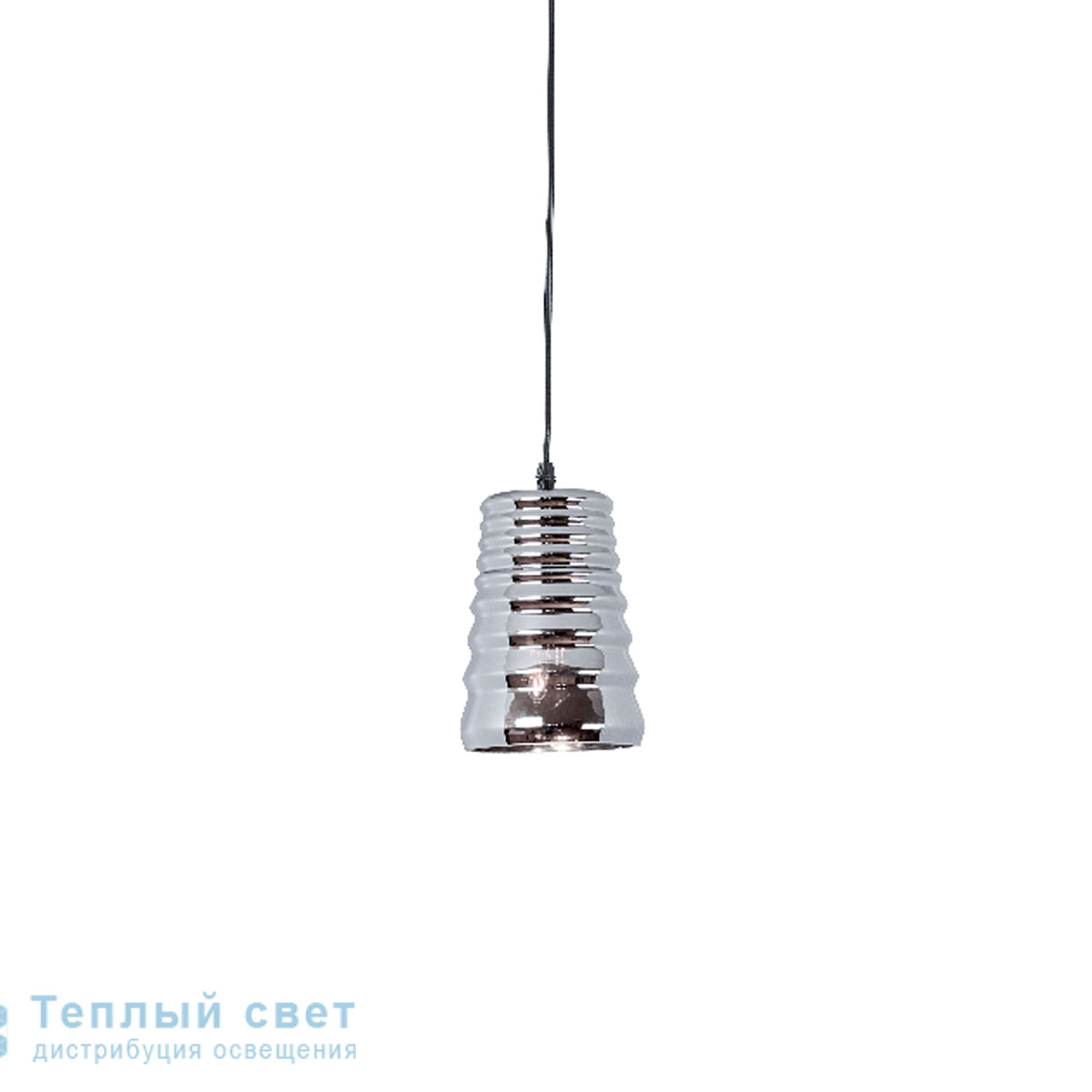 Zambelis 1434 PENDANT LIGHT 1L E27 D12 CHROME GLASS подвесной светильник