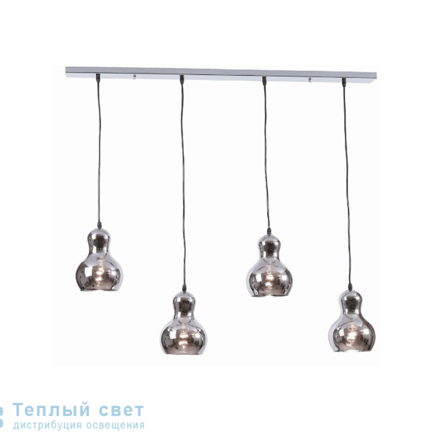 Zambelis 1448 PENDANT LIGHT 4L E27 CHROME GLASS-METAL подвесной светильник