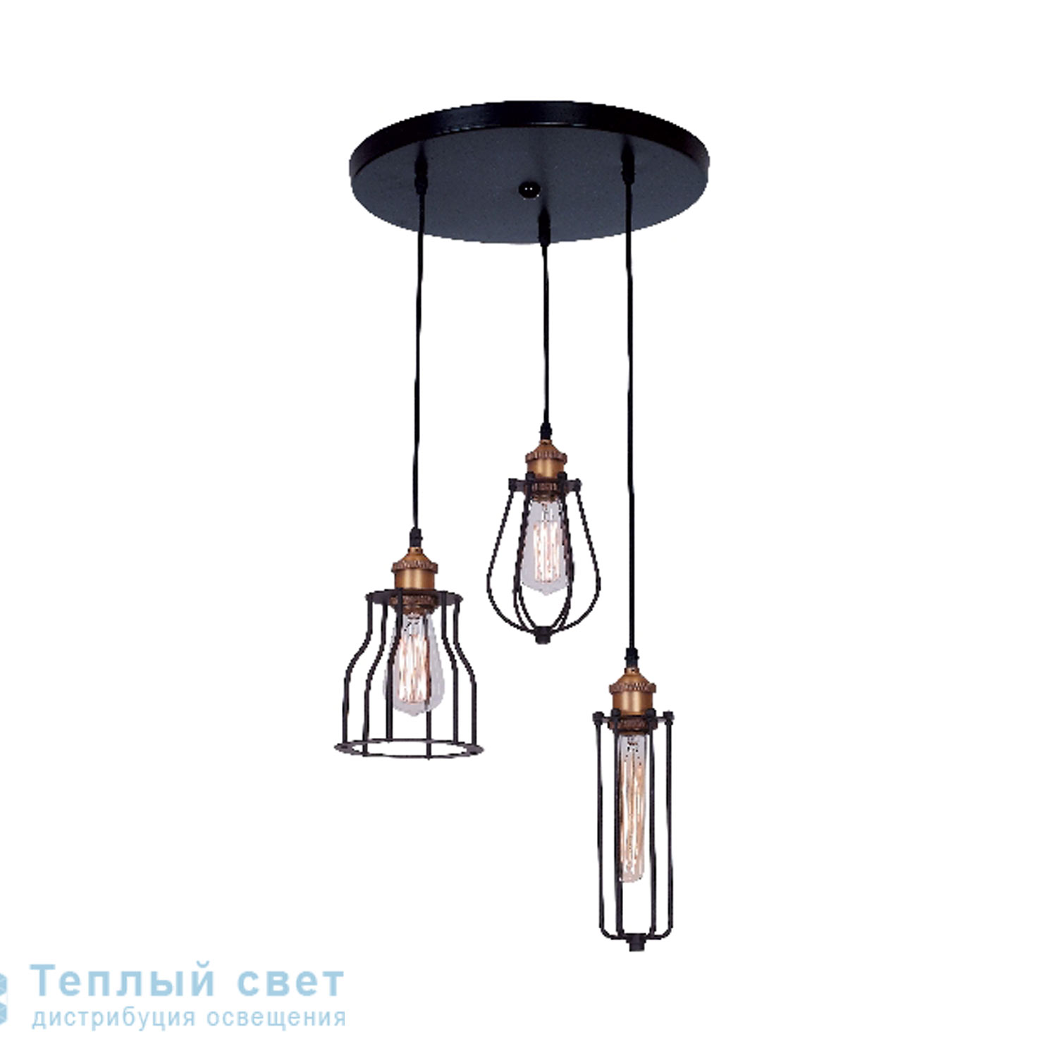 Zambelis 1451 PENDANT LIGHT 3L E27 D38 STEEL подвесной светильник