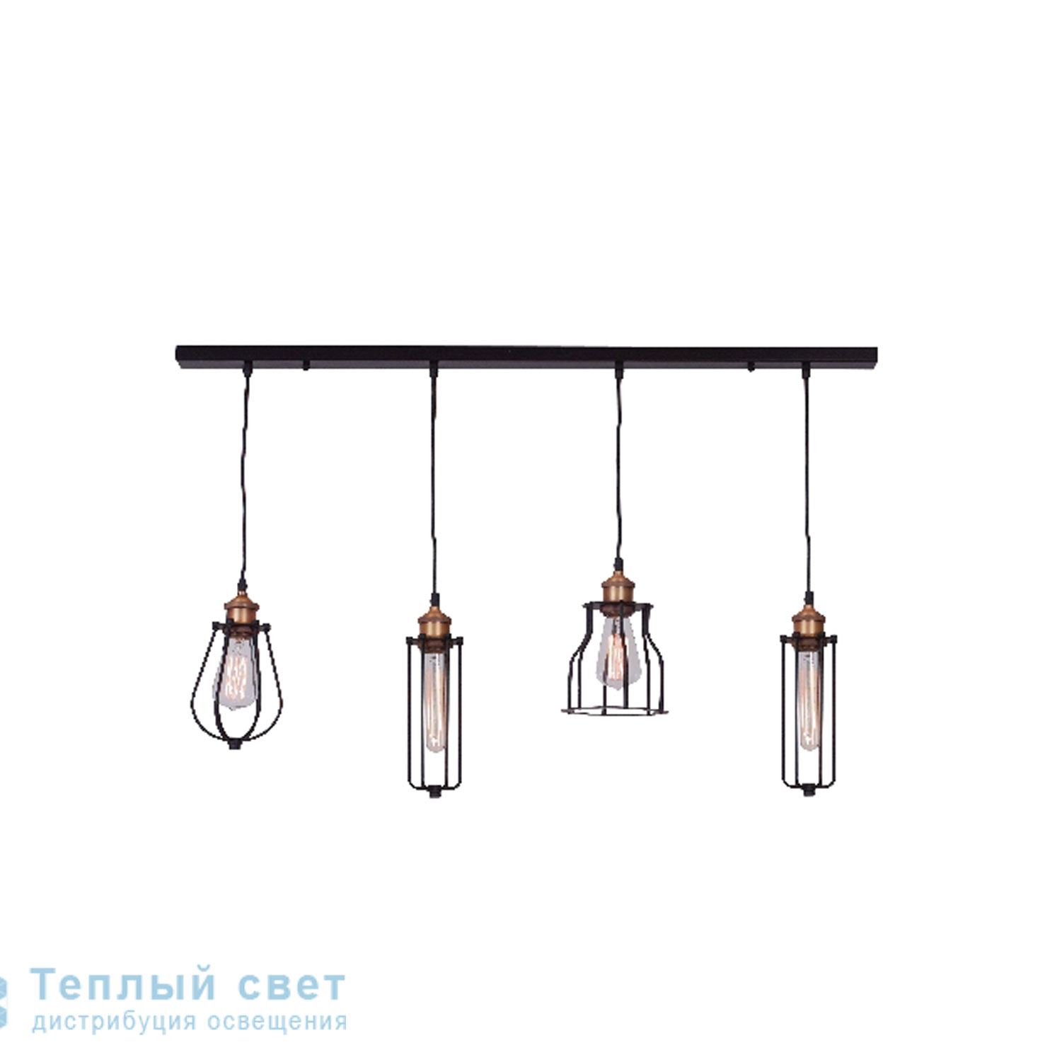 Zambelis 1452 PENDANT LIGHT 4L E27 STEEL подвесной светильник