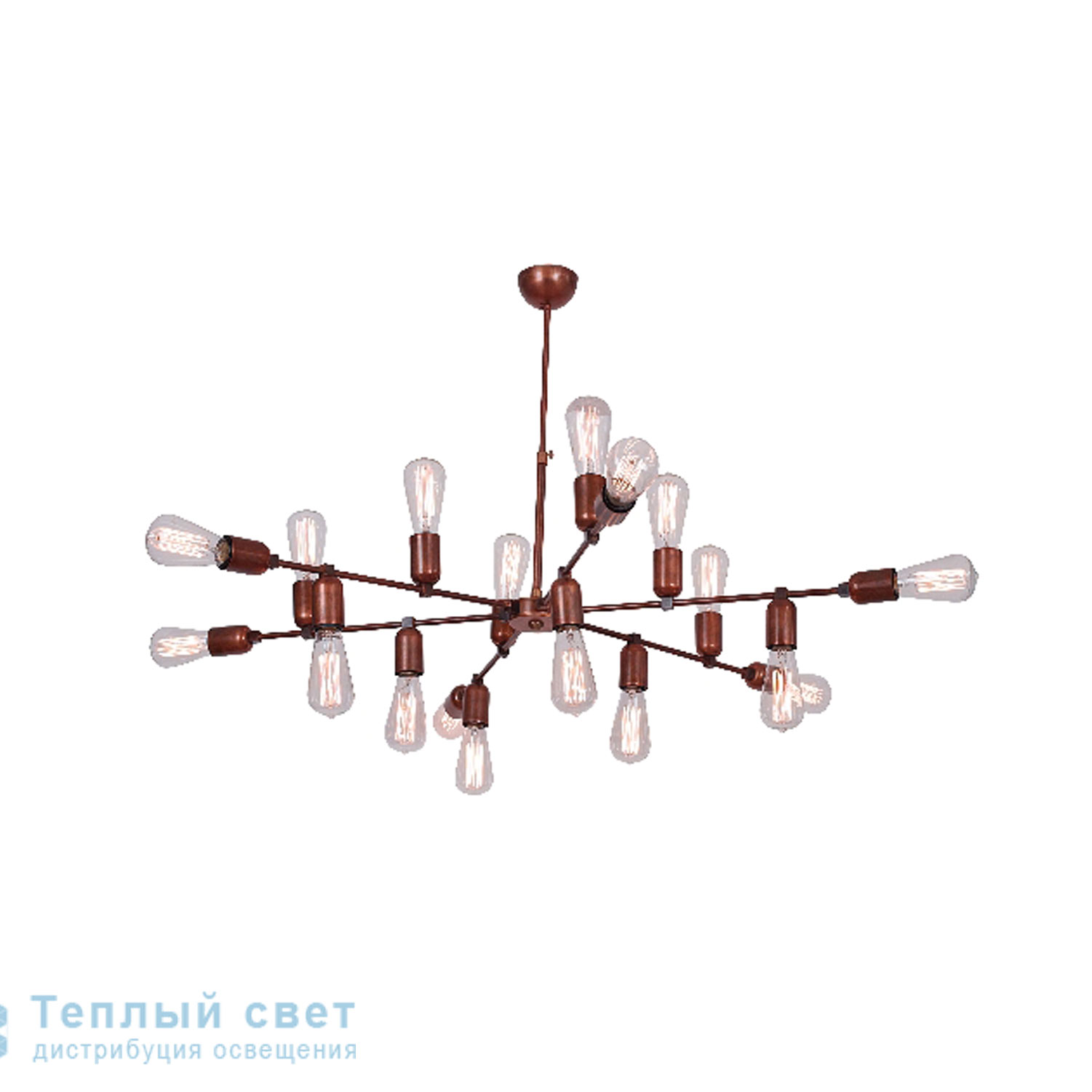 Zambelis 1485 PENDANT LIGHT 18L E27 D105 COPPER RUSTY STEEL подвесной светильник