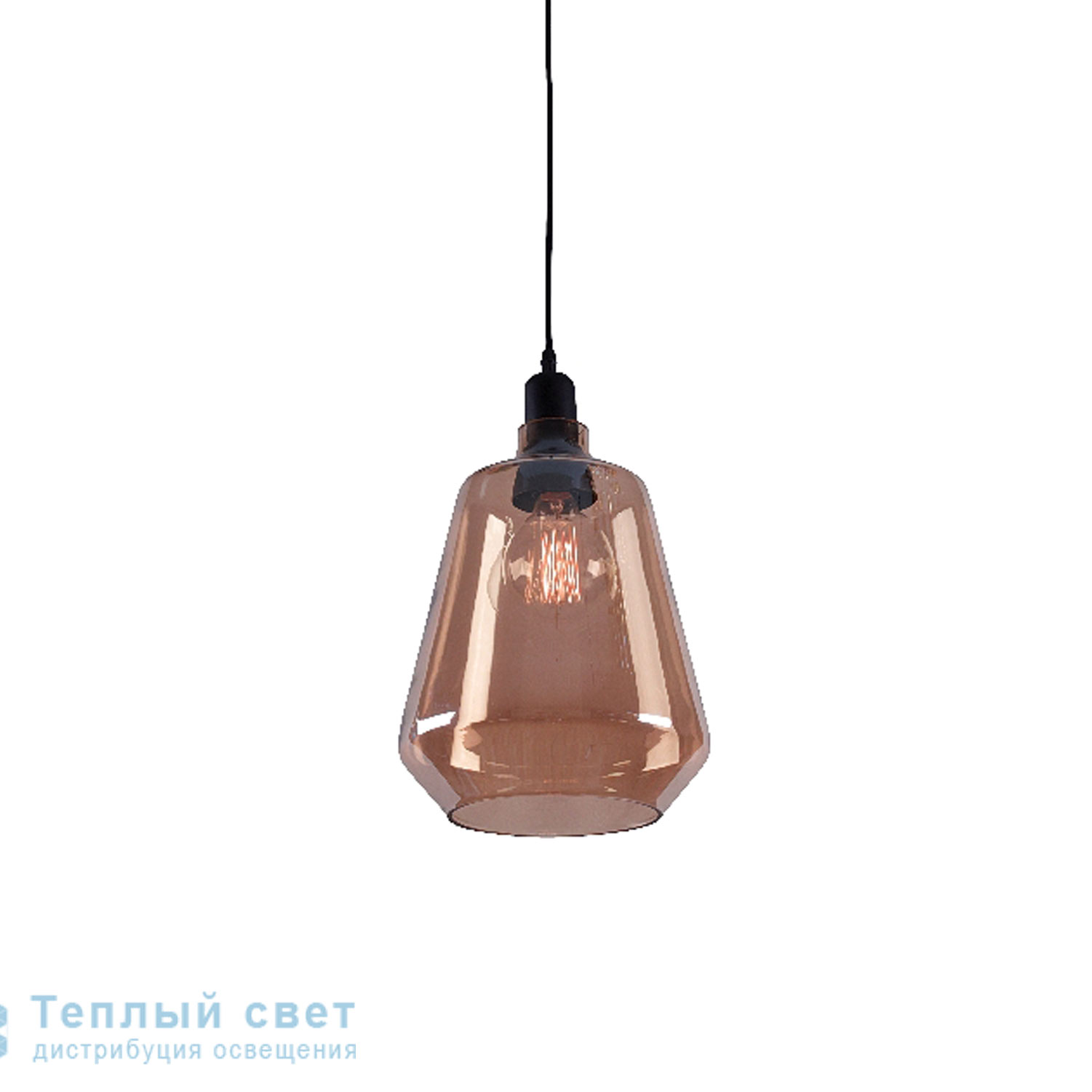 Zambelis 1499 PENDANT LIGHT 1L E27 D25 CHAMPAGNE GLASS подвесной светильник