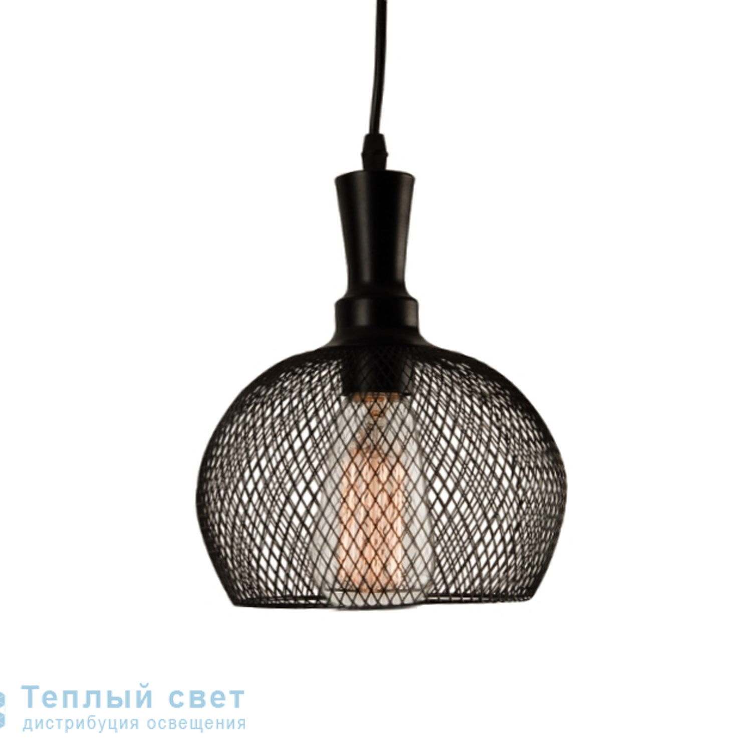 Zambelis 1503 PENDANT LIGHT 1L E27 D18 BLACK STEEL подвесной светильник