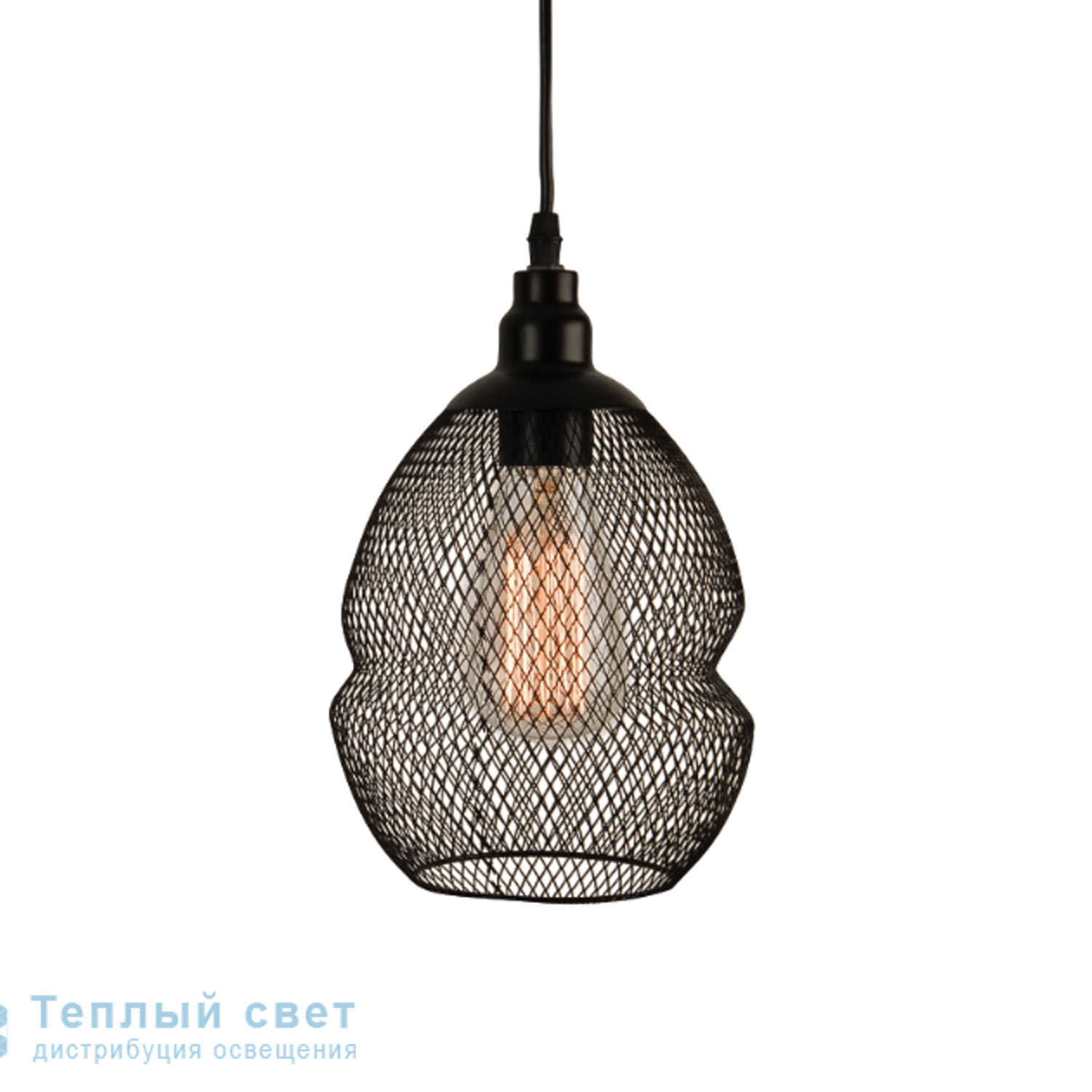Zambelis 1504 PENDANT LIGHT 1L E27 D15 BLACK STEEL подвесной светильник