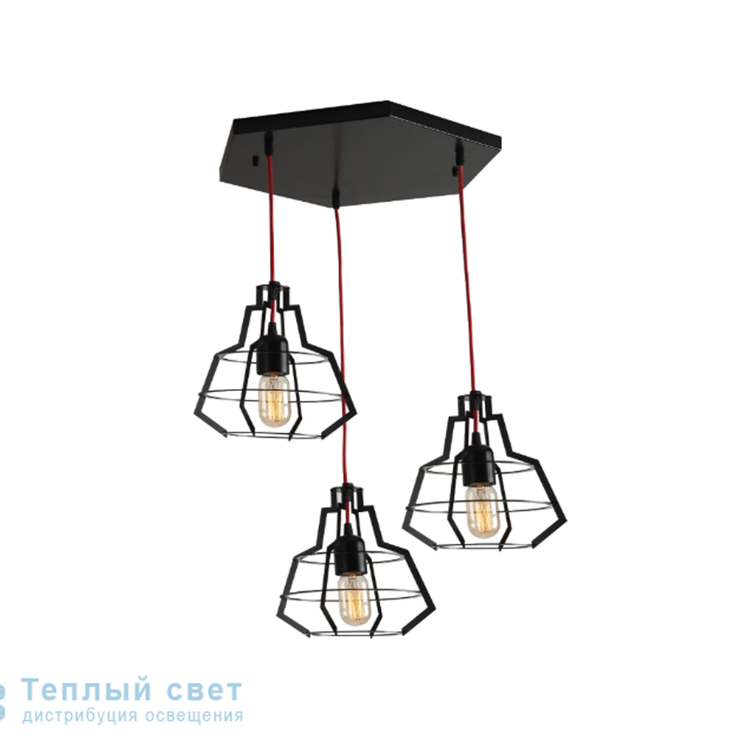 Zambelis 1534 PENDANT LIGHT E27 STEEL BLACK-YELLOW-BLUE-RED подвесной светильник
