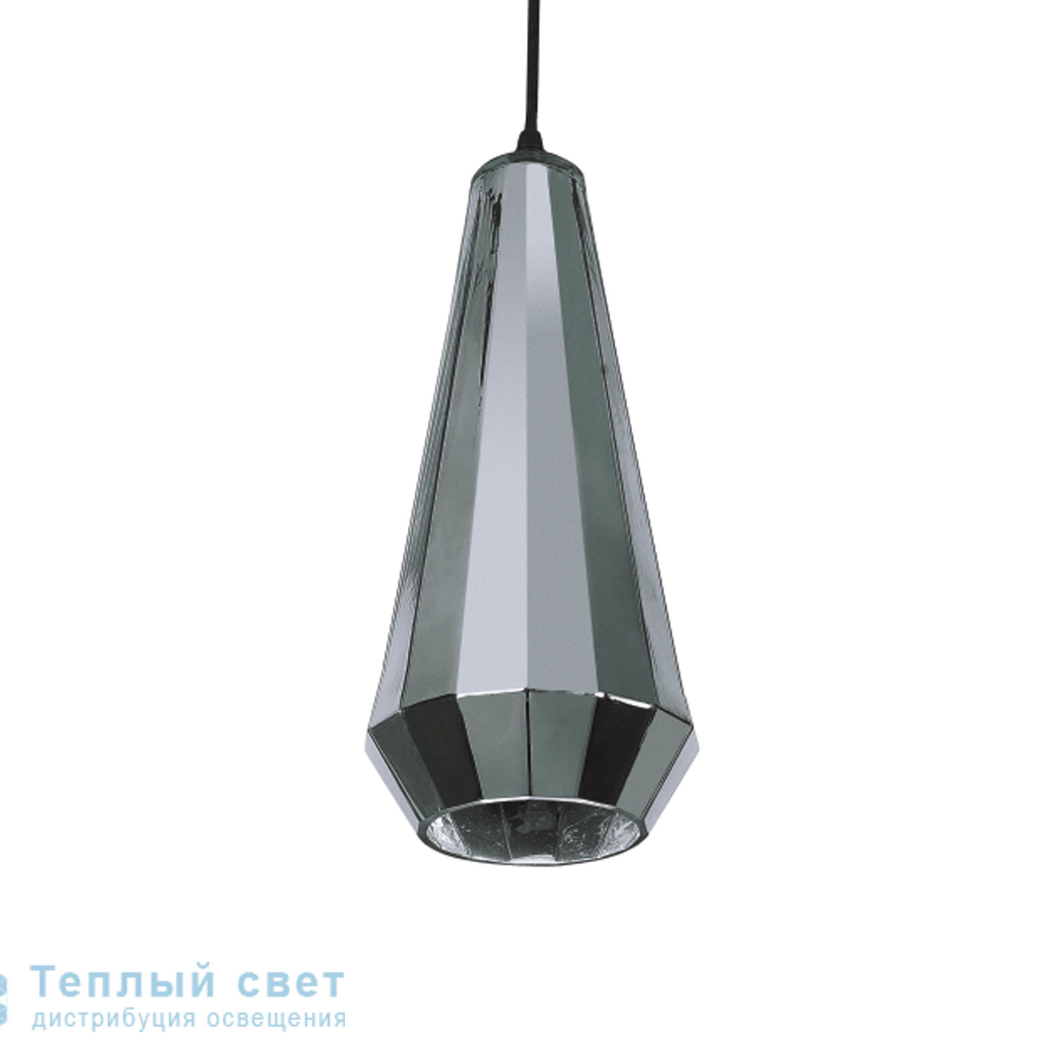 Zambelis 15501 PENDANT LIGHT 1L E27 D13 CHROME GLASS подвесной светильник