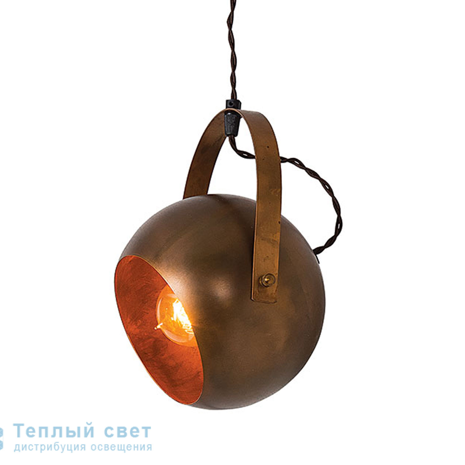 Zambelis 16125 PENDANT LIGHT 1L E27 D18 COPPER RUSTY METAL подвесной светильник