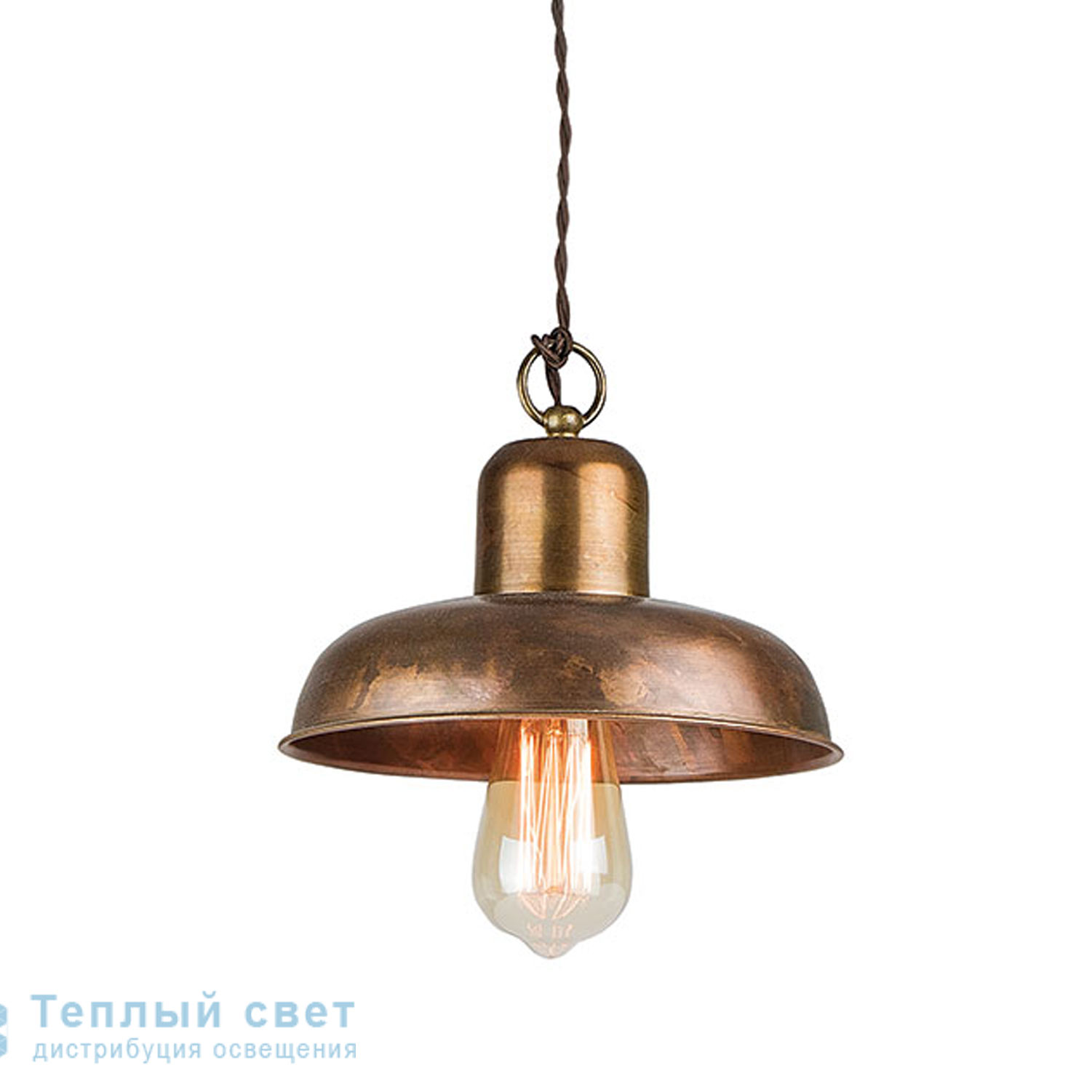 Zambelis 16127 PENDANT LIGHT 1L E27 D22 COPPER RUSTY METAL подвесной светильник