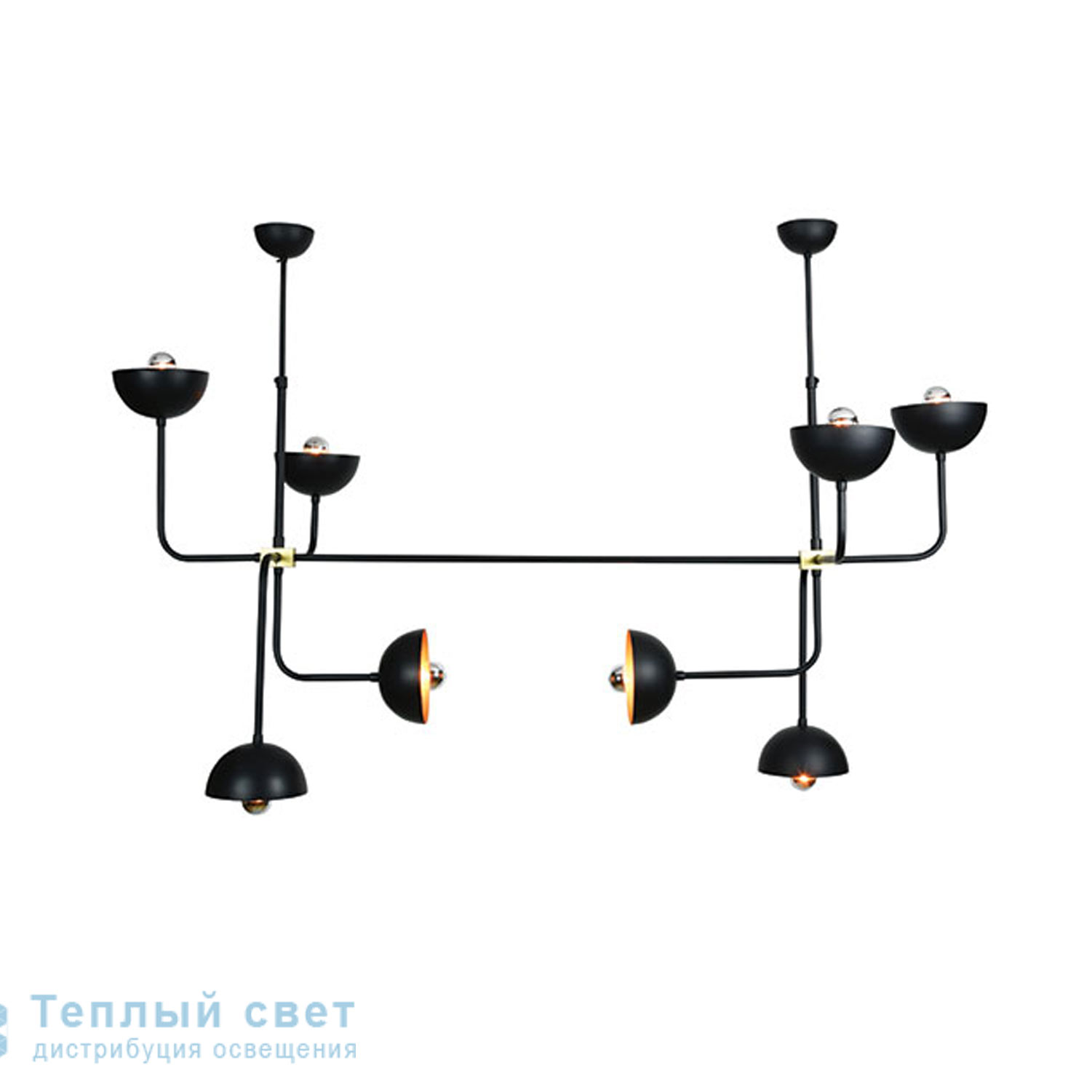 Zambelis 1622 PENDANT LIGHT 8L E14 BLACK-GOLD METAL подвесной светильник