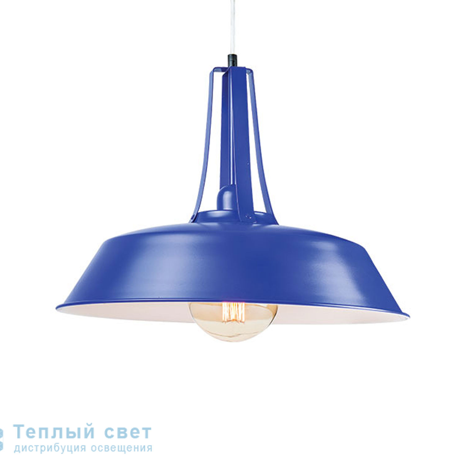 Zambelis 1643 PENDANT LIGHT 1L E27 METAL BLUE-WHITE подвесной светильник