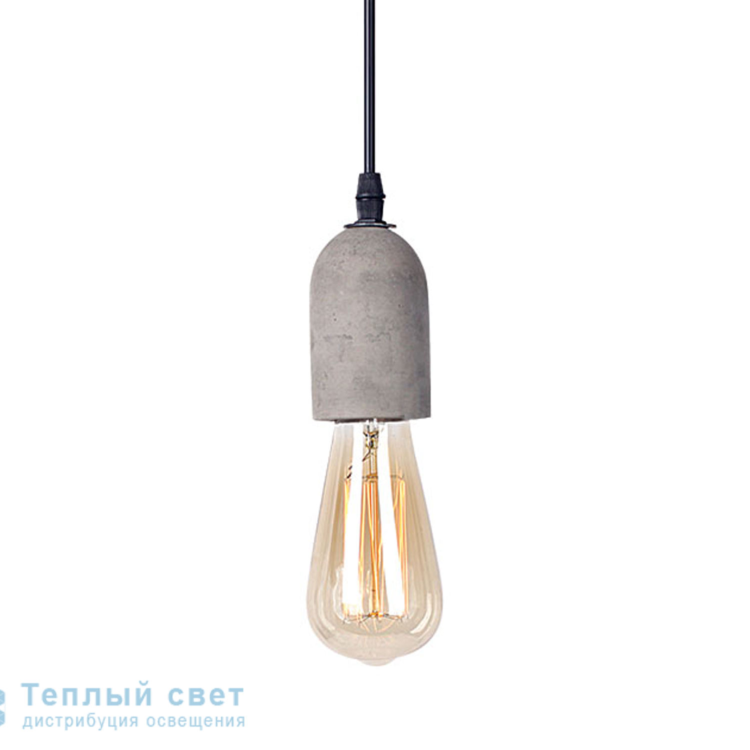 Zambelis 1657 PENDANT LIGHT 1L E27 D5 CONCRETE-CHROME BASE подвесной светильник