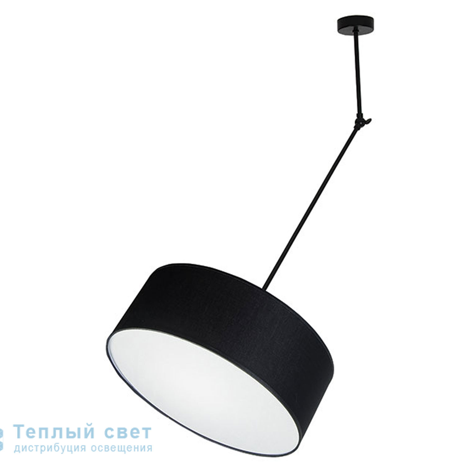 Zambelis 1671 PENDANT LIGHT 1L E27 SHADE-STEEL BLACK подвесной светильник
