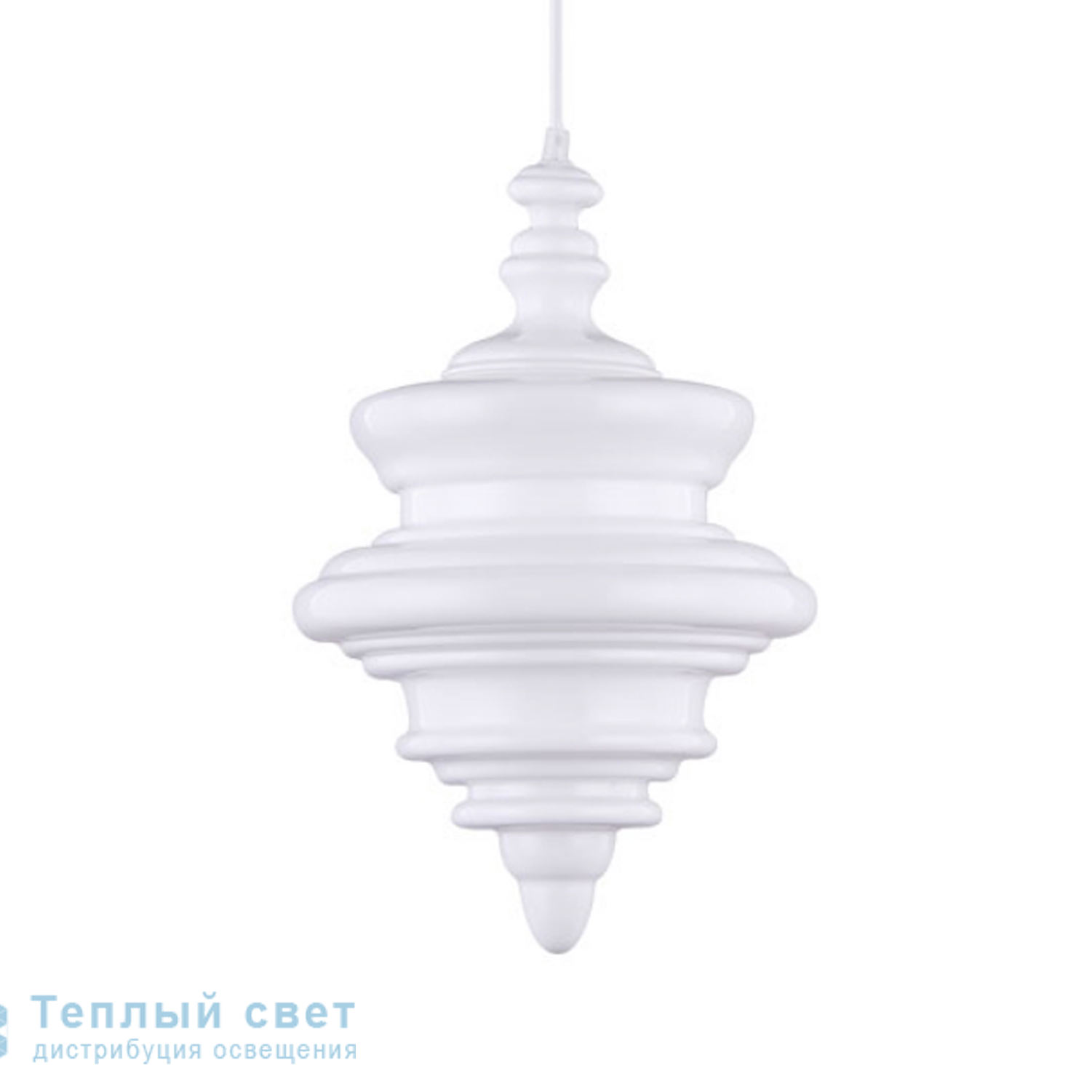 Zambelis 1674 PENDANT LIGHT 1L E27 GLASS WHITE подвесной светильник