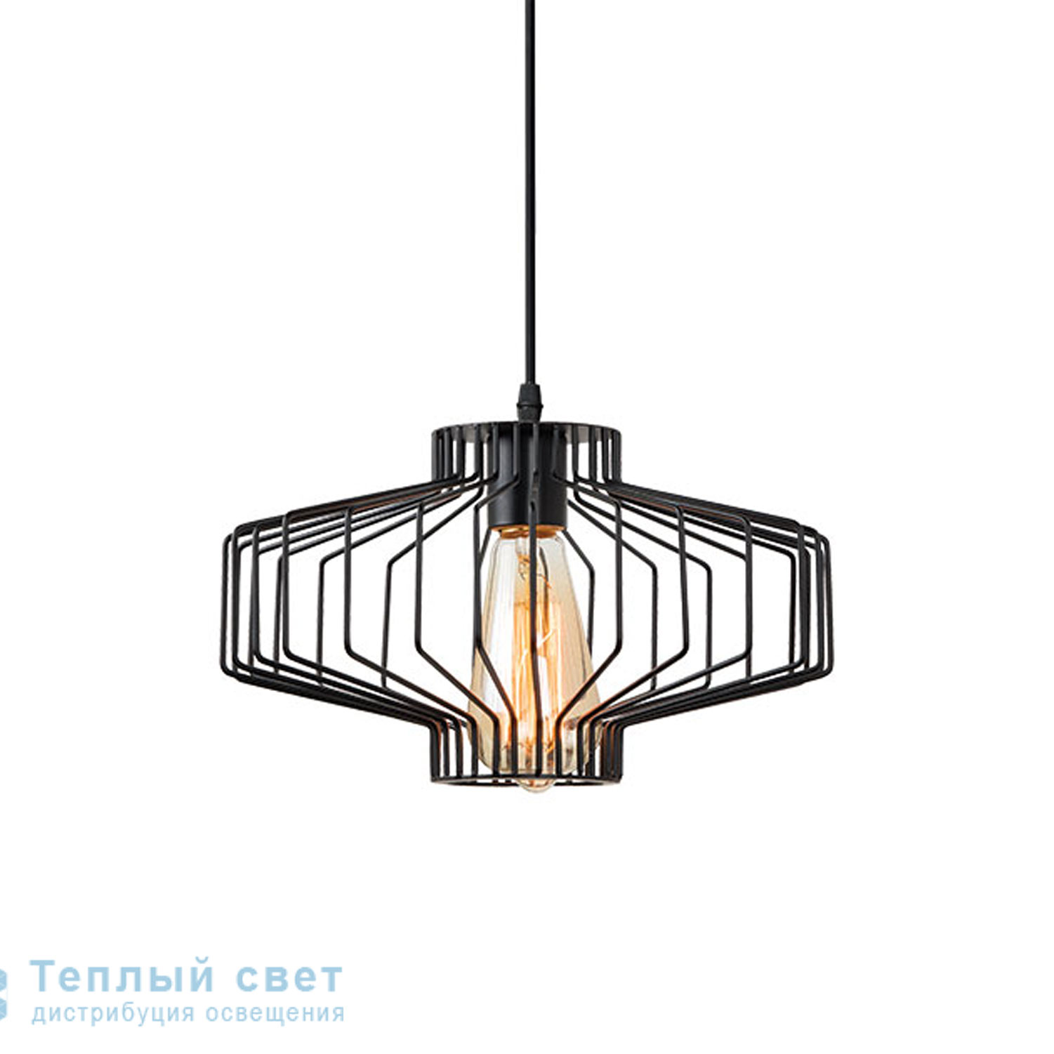Zambelis 1676 PENDANT LIGHT 1L E27 METAL BLACK подвесной светильник
