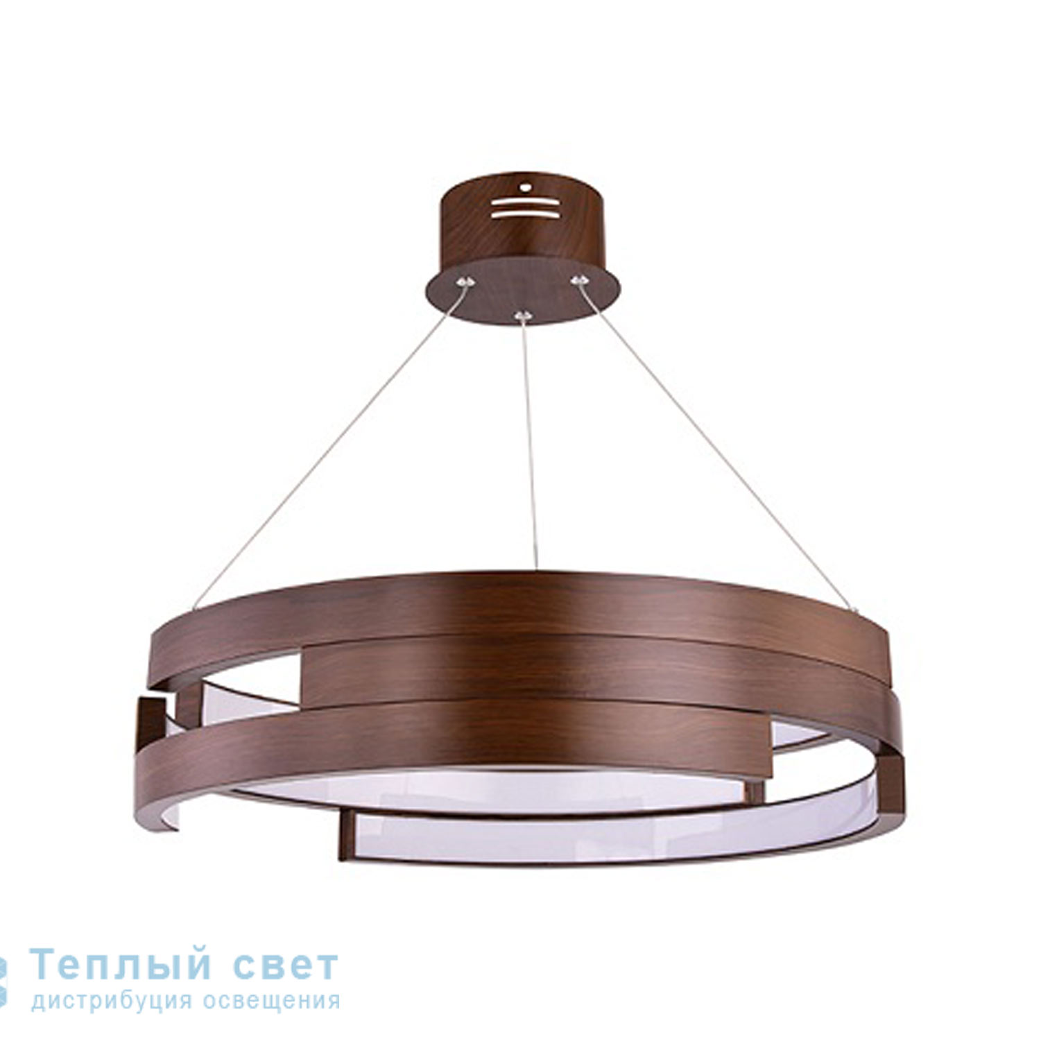 Zambelis 17002 PENDANT LIGHT LED METAL-ACRYLIC BROWN-WOOD подвесной светильник