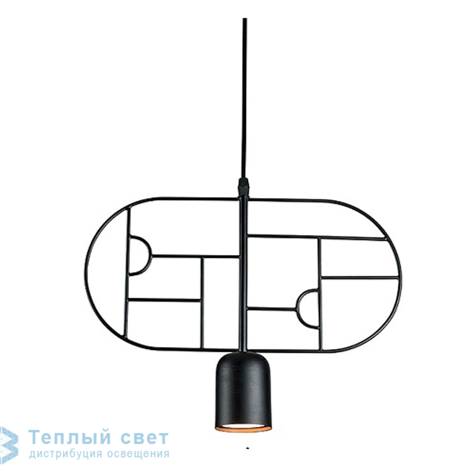 Zambelis 17025 PENDANT LIGHT 1L GU10 METAL BLACK подвесной светильник
