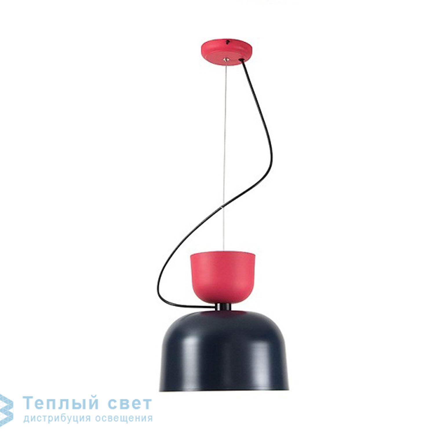 Zambelis 17033 PENDANT LIGHT 1L E27 ALUMINIUM DARK BLUE-MAROON подвесной светильник