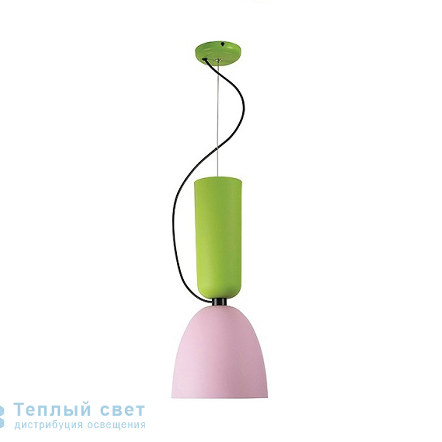 Zambelis 17034 PENDANT LIGHT 1L E27 ALUMINIUM PINK-GREEN подвесной светильник