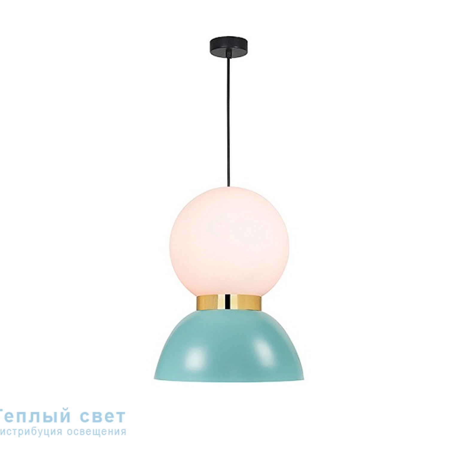 Zambelis 17036 PENDANT LIGHT 3xG9 LED,1xE27 ALUMINIUM-GLASS LIGHT GREEN-GOLD подвесной светильник
