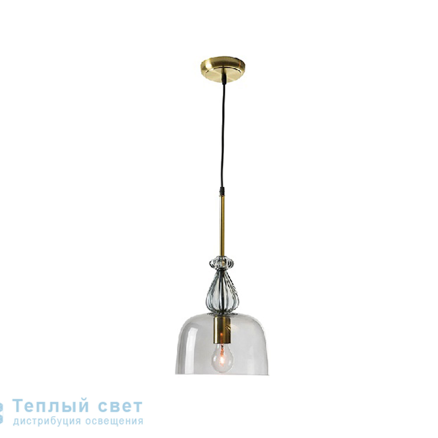 Zambelis 17049 PENDANT LIGHT 1L E27 GLASS GREY подвесной светильник