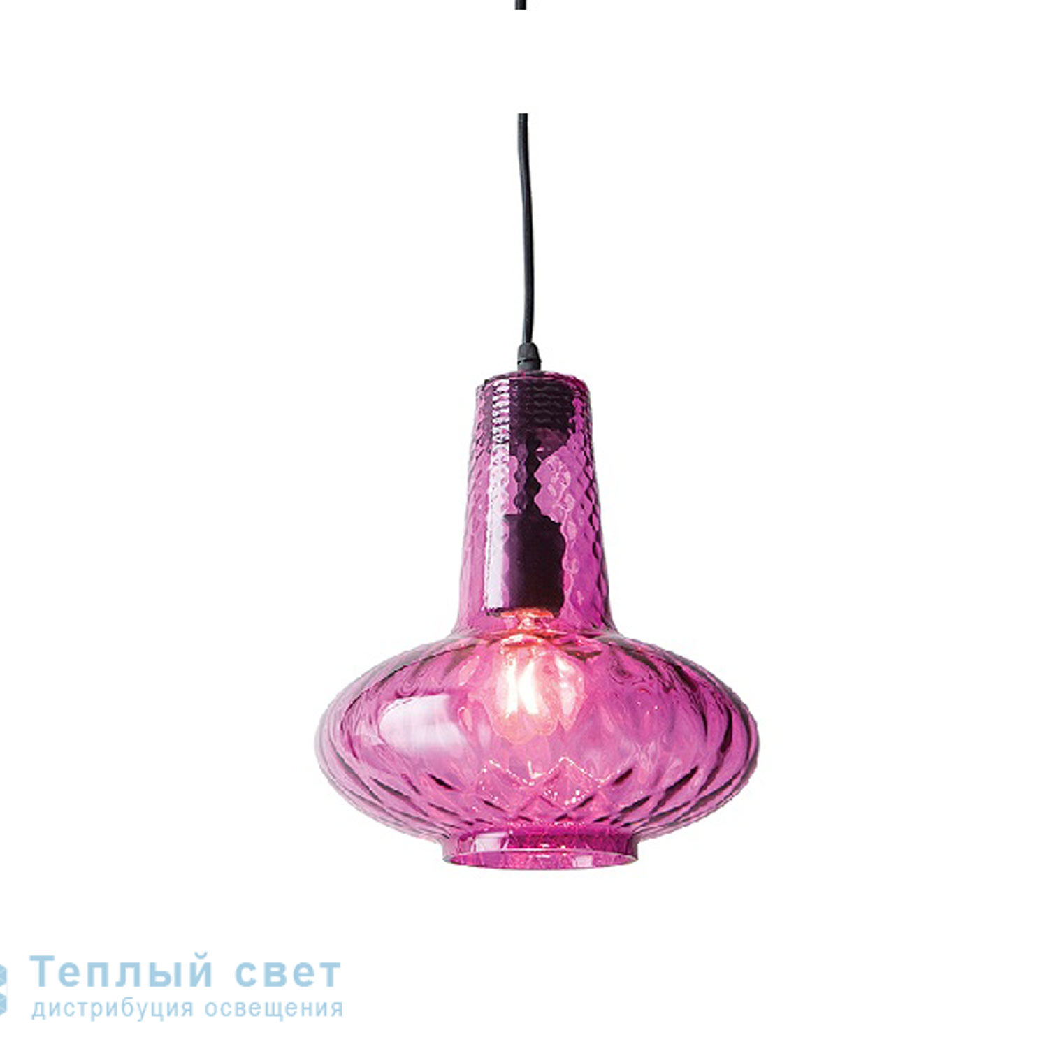 Zambelis 17052 PENDANT LIGHT 1L E27 GLASS LILAC подвесной светильник