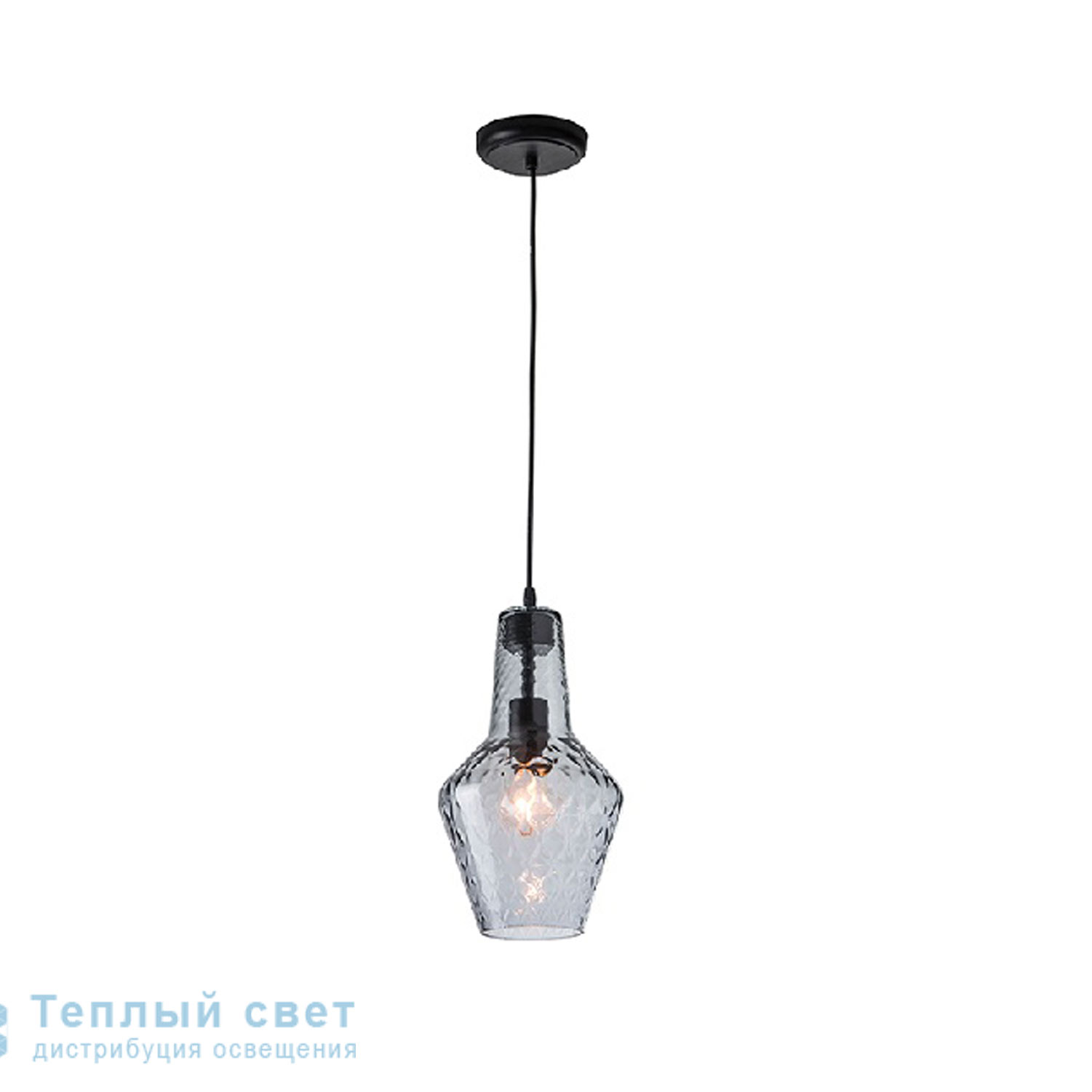 Zambelis 17054 PENDANT LIGHT 1L E27 GLASS GREY подвесной светильник
