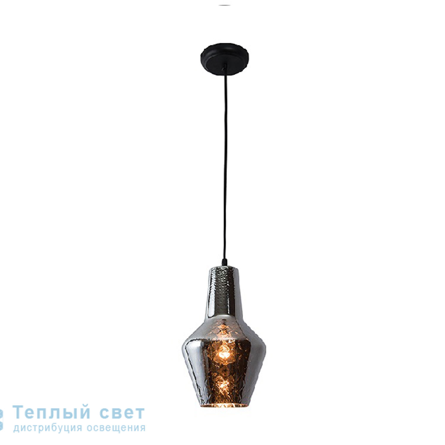 Zambelis 17055 PENDANT LIGHT 1L E27 GLASS CHROME подвесной светильник