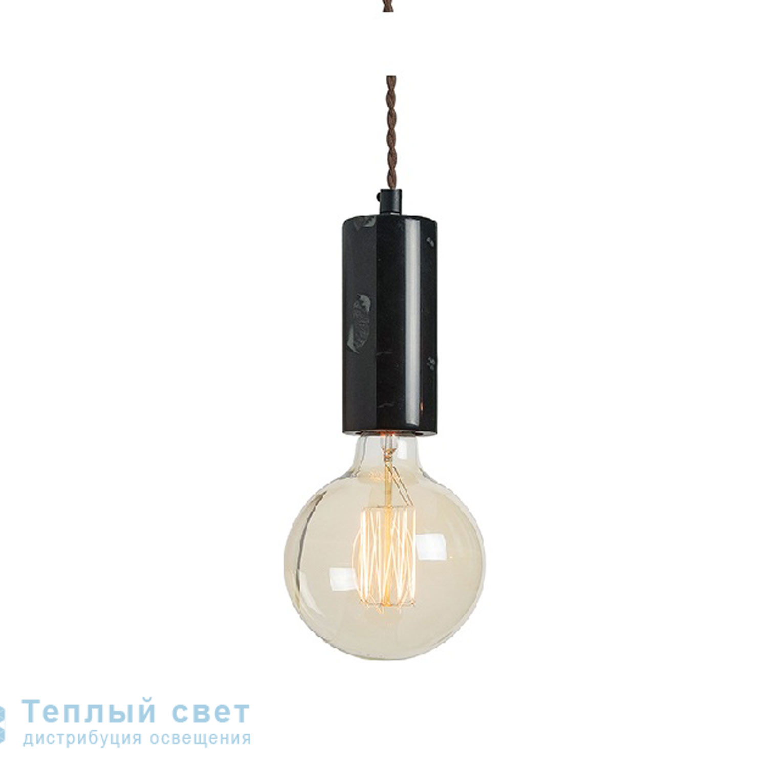 Zambelis 17077 PENDANT LIGHT 1L E27 BLACK MARBLE подвесной светильник
