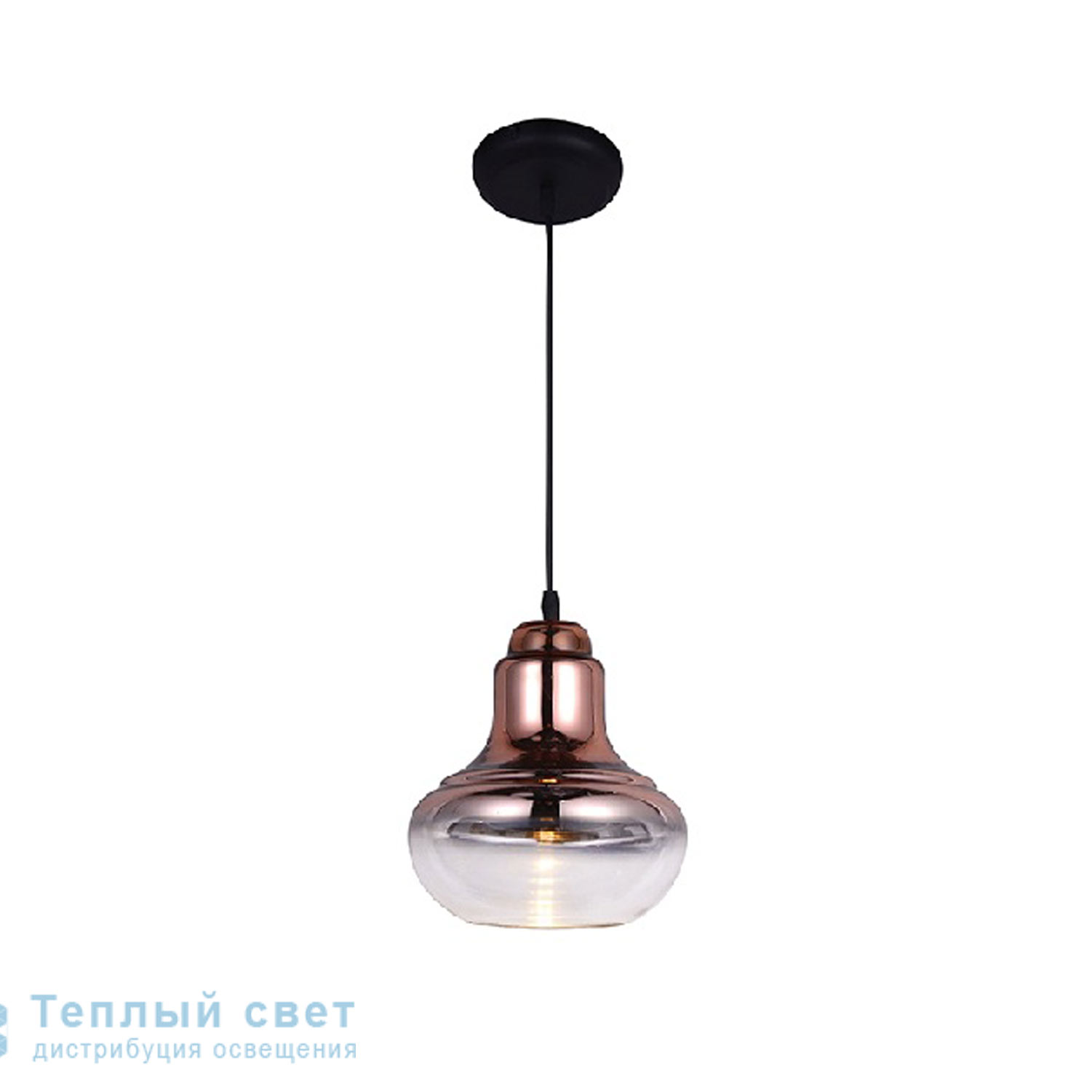 Zambelis 17078 PENDANT LIGHT 1L E27 D19 COPPER GLASS подвесной светильник