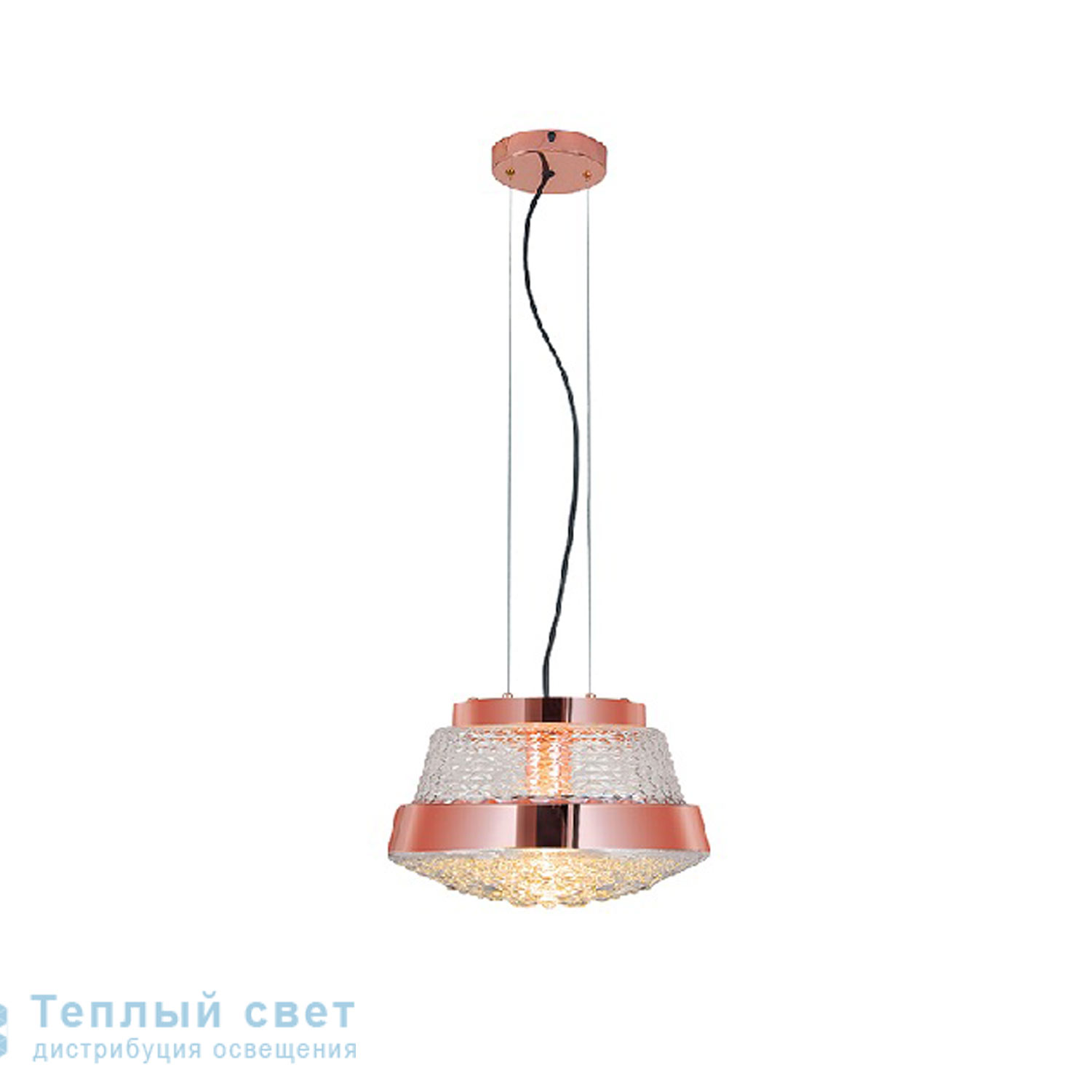 Zambelis 17082 PENDANT LIGHT 1L E27 GLASS-COPPER GLASS подвесной светильник