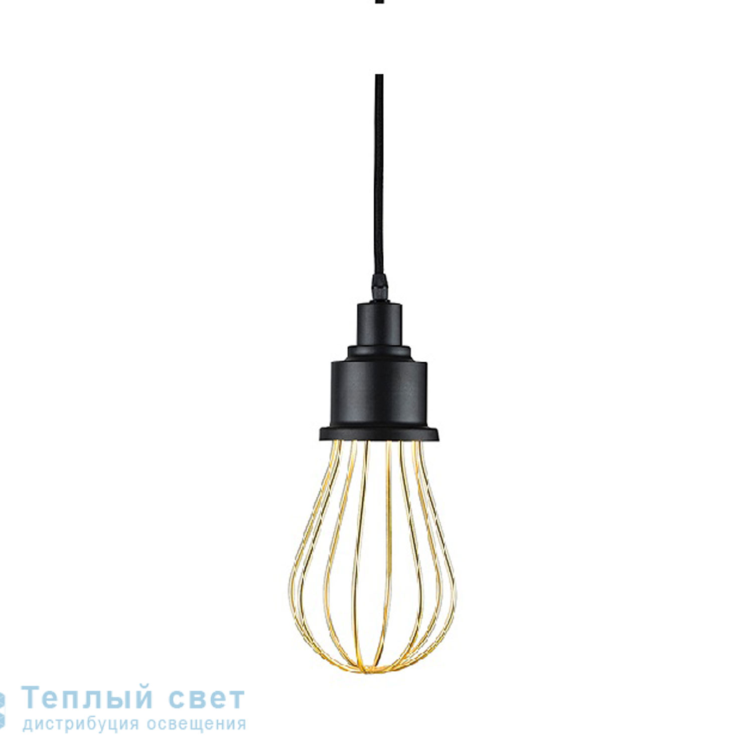 Zambelis 17086 PENDANT LIGHT LED D23 BLACK-GOLD METAL подвесной светильник