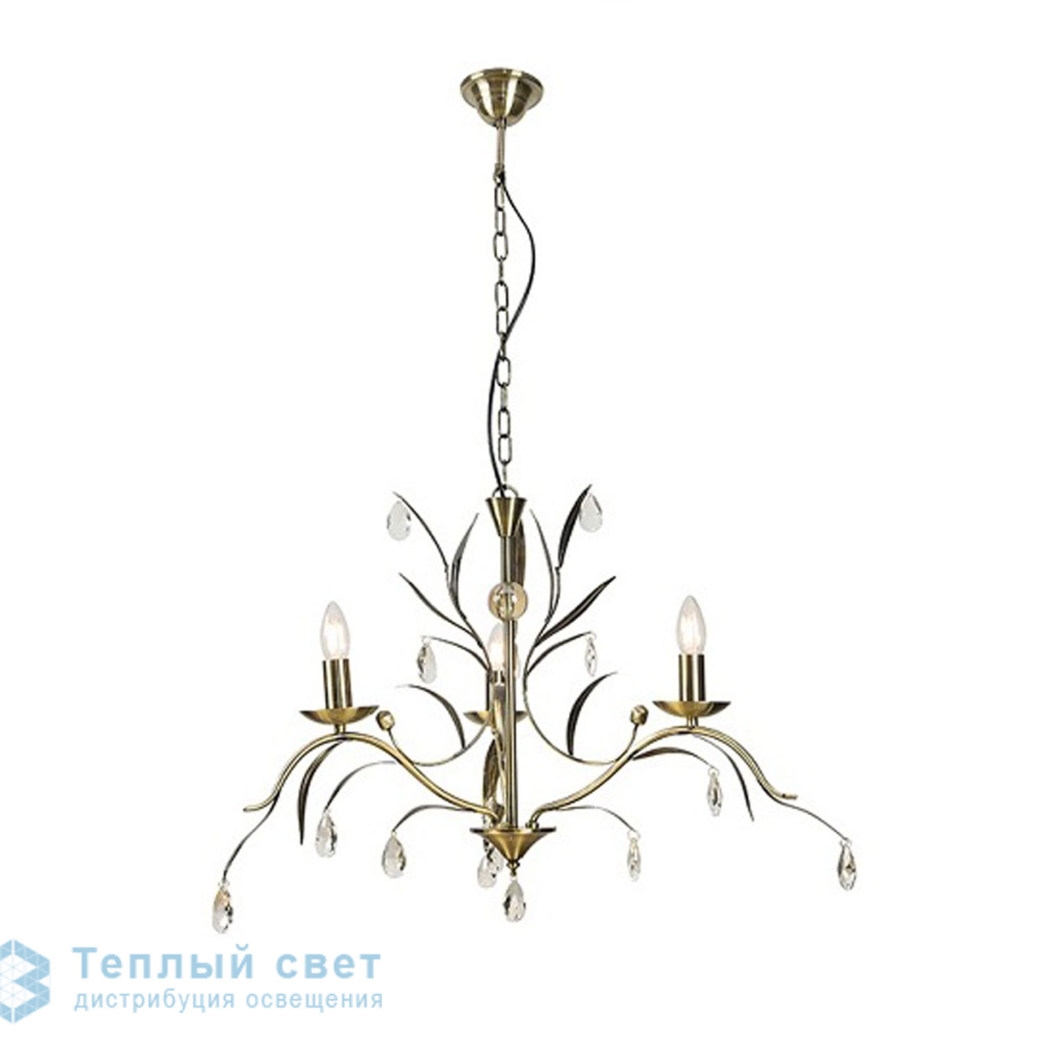 Zambelis 17121 PENDANT LIGHT 3L E14 D50 BRONZE METAL подвесной светильник
