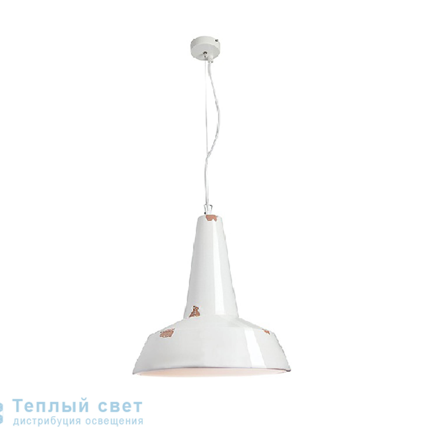 Zambelis 17153 PENDANT LIGHT 1L E27 WHITE CLAY подвесной светильник