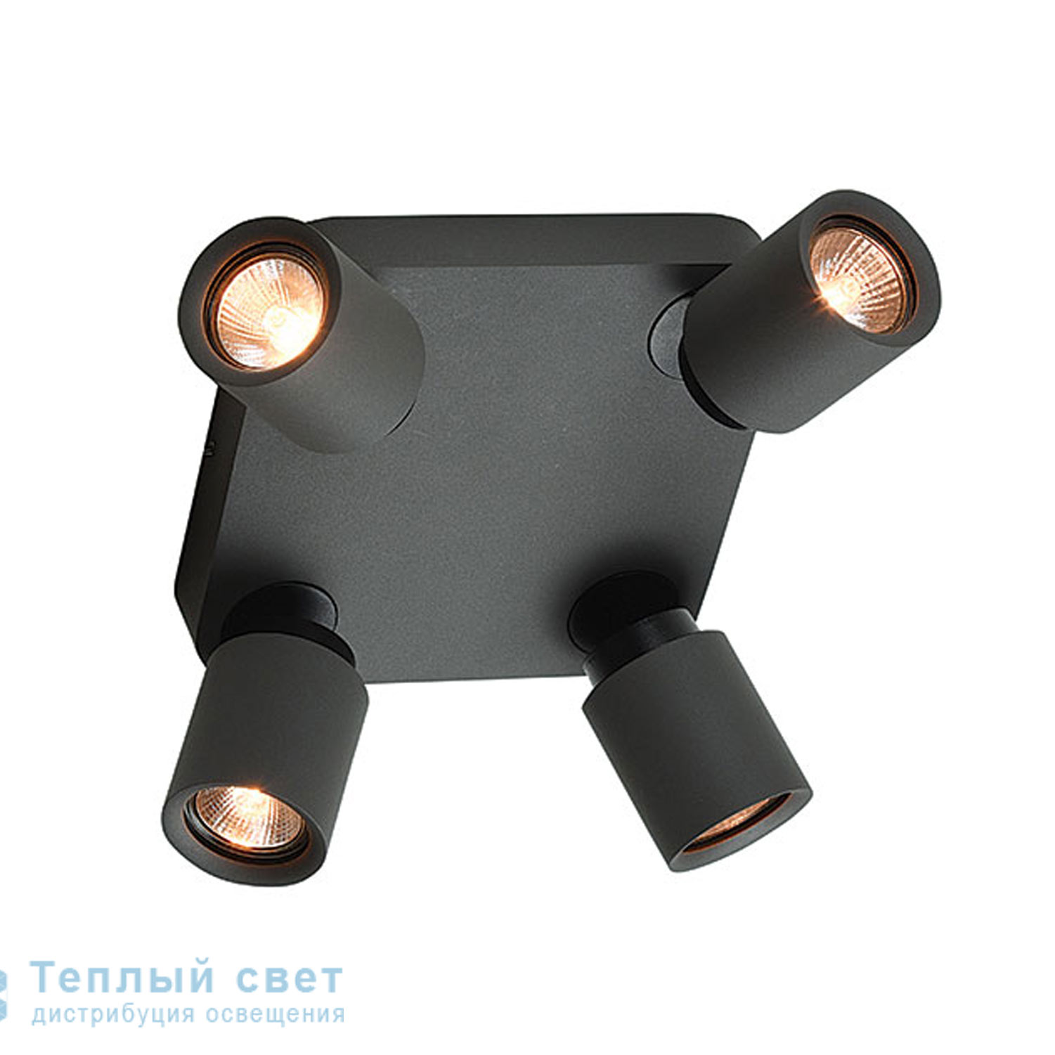 Zambelis 16186 CEILING LIGHT 4L GU10 21X21 DARK GREY METAL прожектор