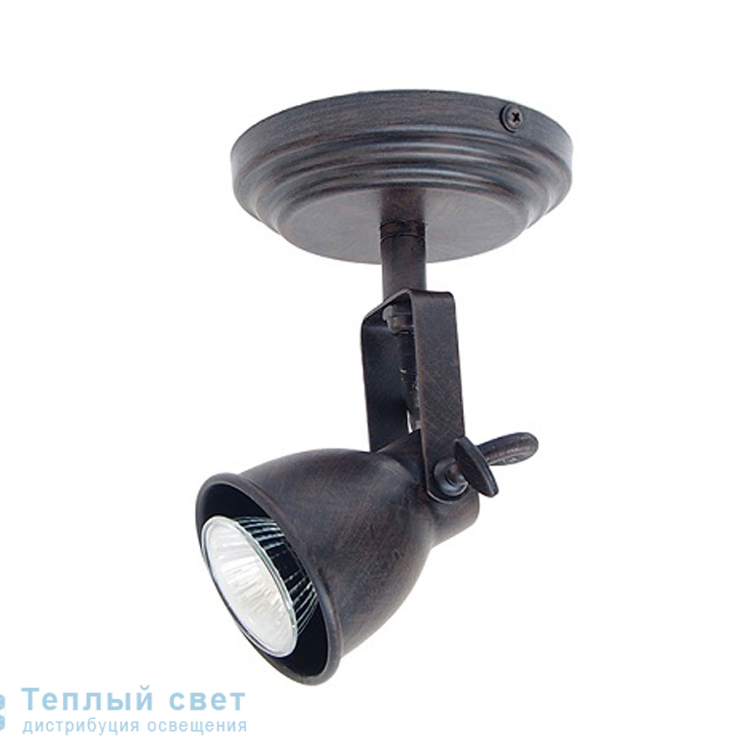 Zambelis 17141 SPOT LIGHT 1L GU10 D12 BROWN METAL прожектор