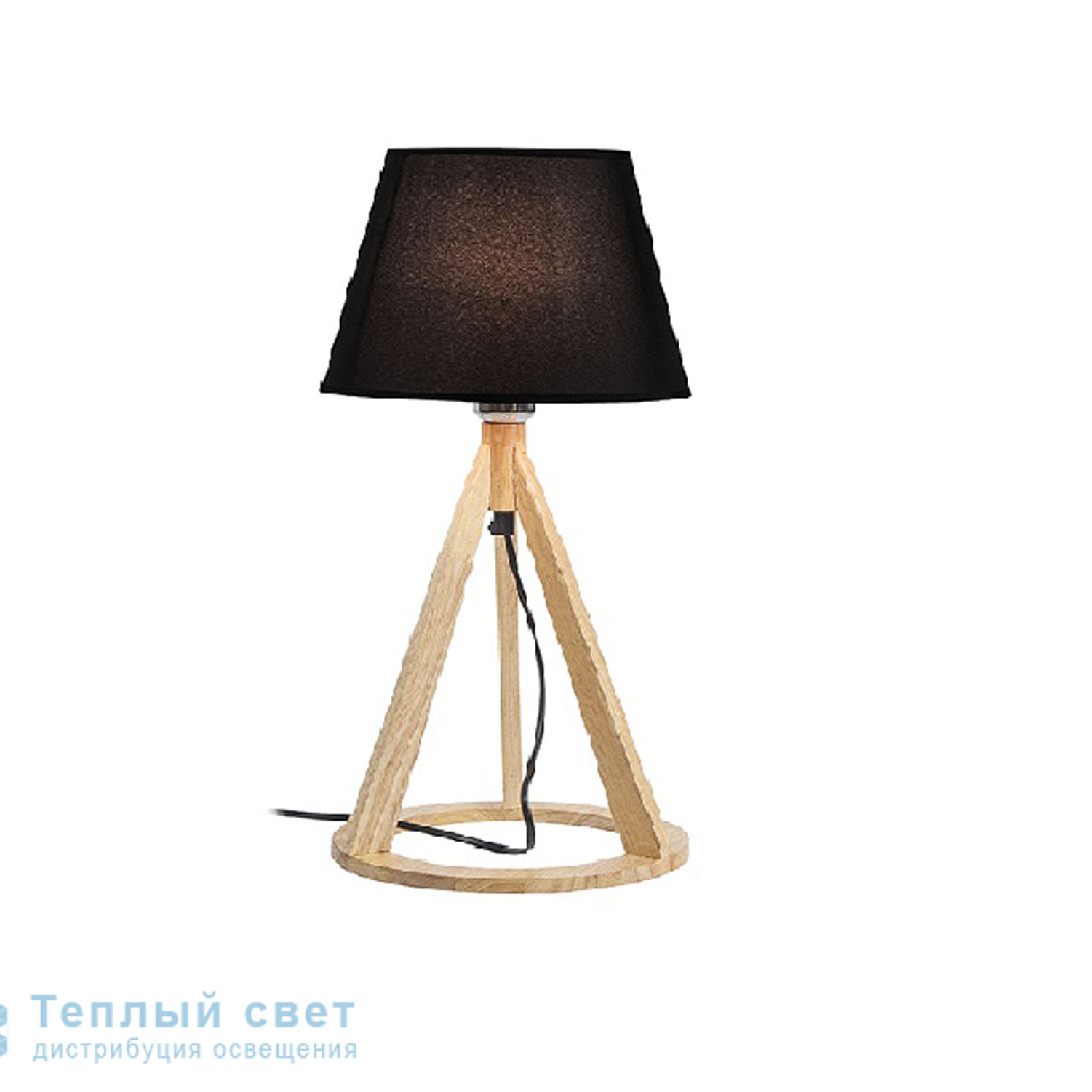 Zambelis 17060 TABLE LAMP 1L E14 WOOD-FABRIK LAMP SHADE настольная лампа