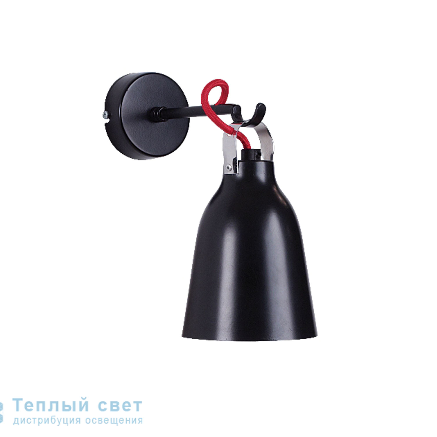 Zambelis 1423 SCONCE 1L E14 BLACK/WHITE/CHROME/RED STEEL настенный светильник